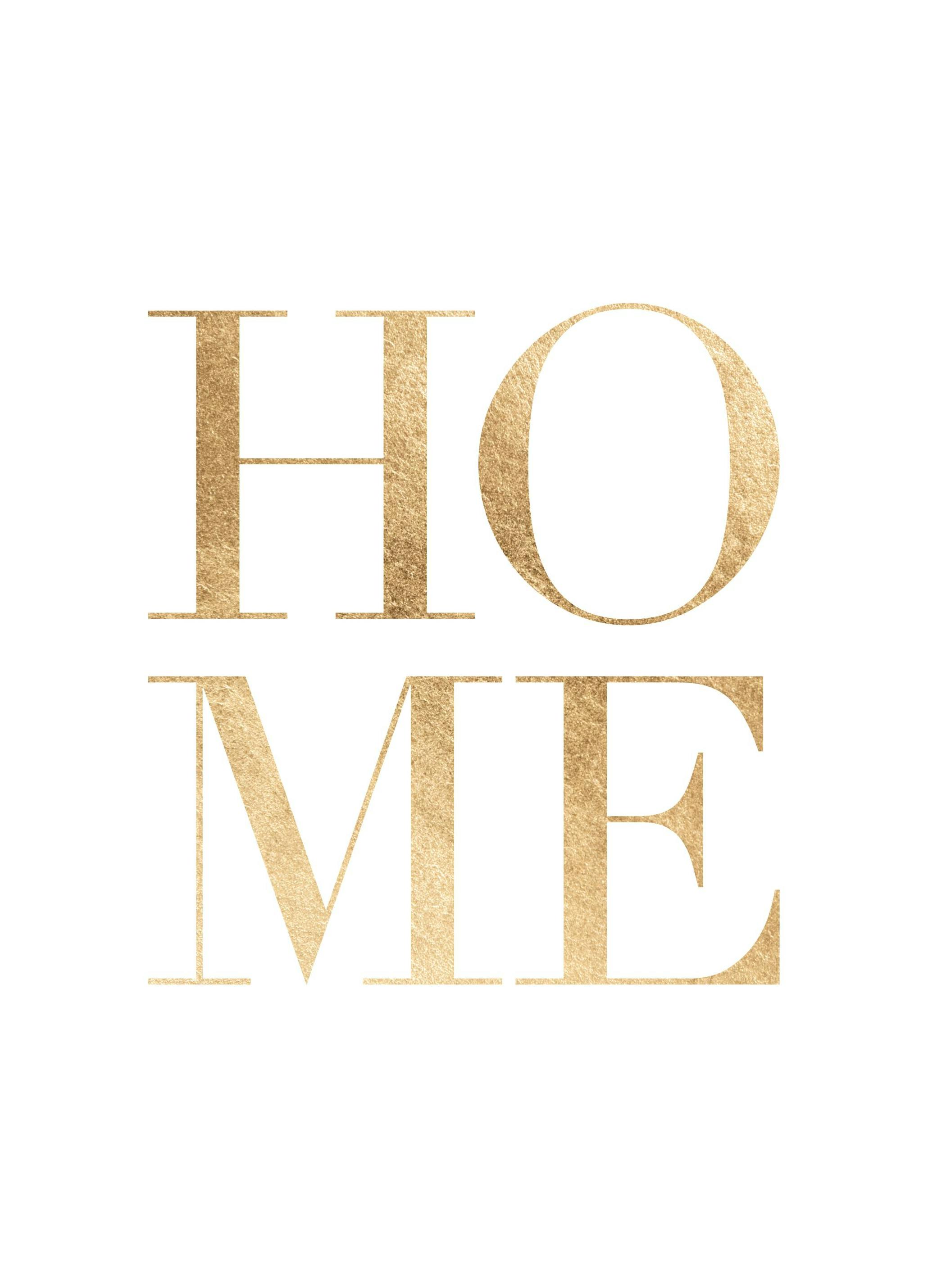 Gold Home Poster (30x40 cm) - Poster Store