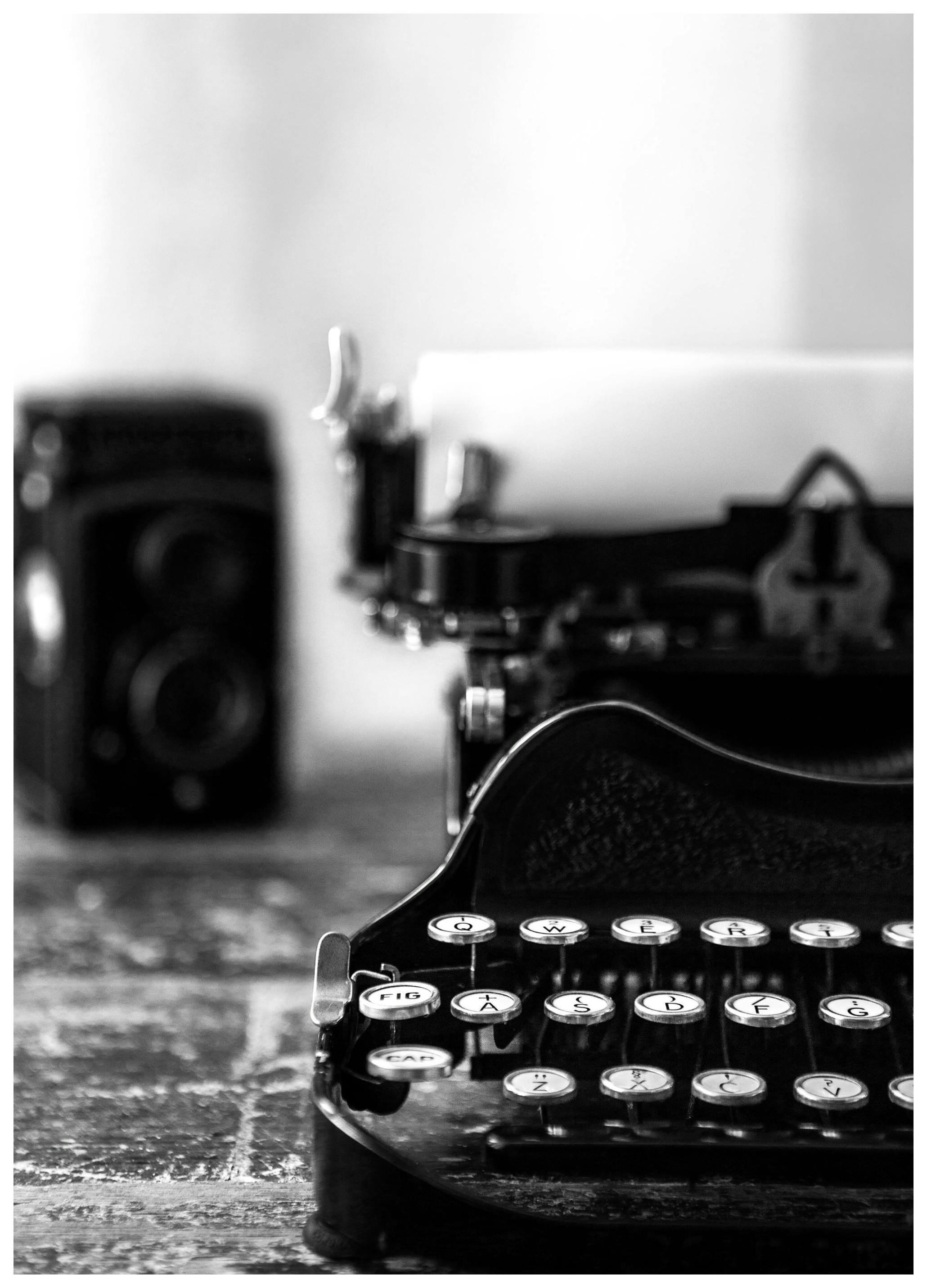 Schrijfmachine Poster (30x40 cm) - Poster Store