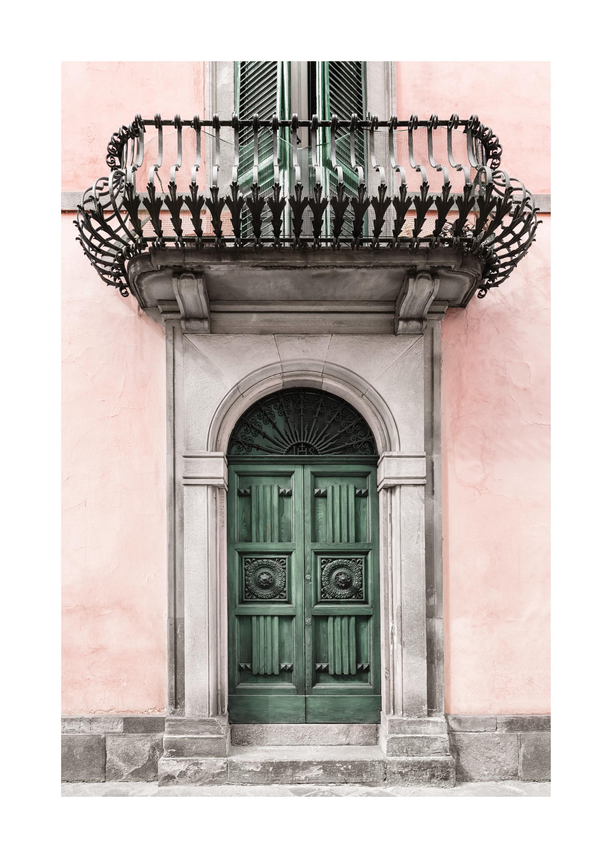 Vintage Green Door Poster with Vintage Charm | Poster Store US