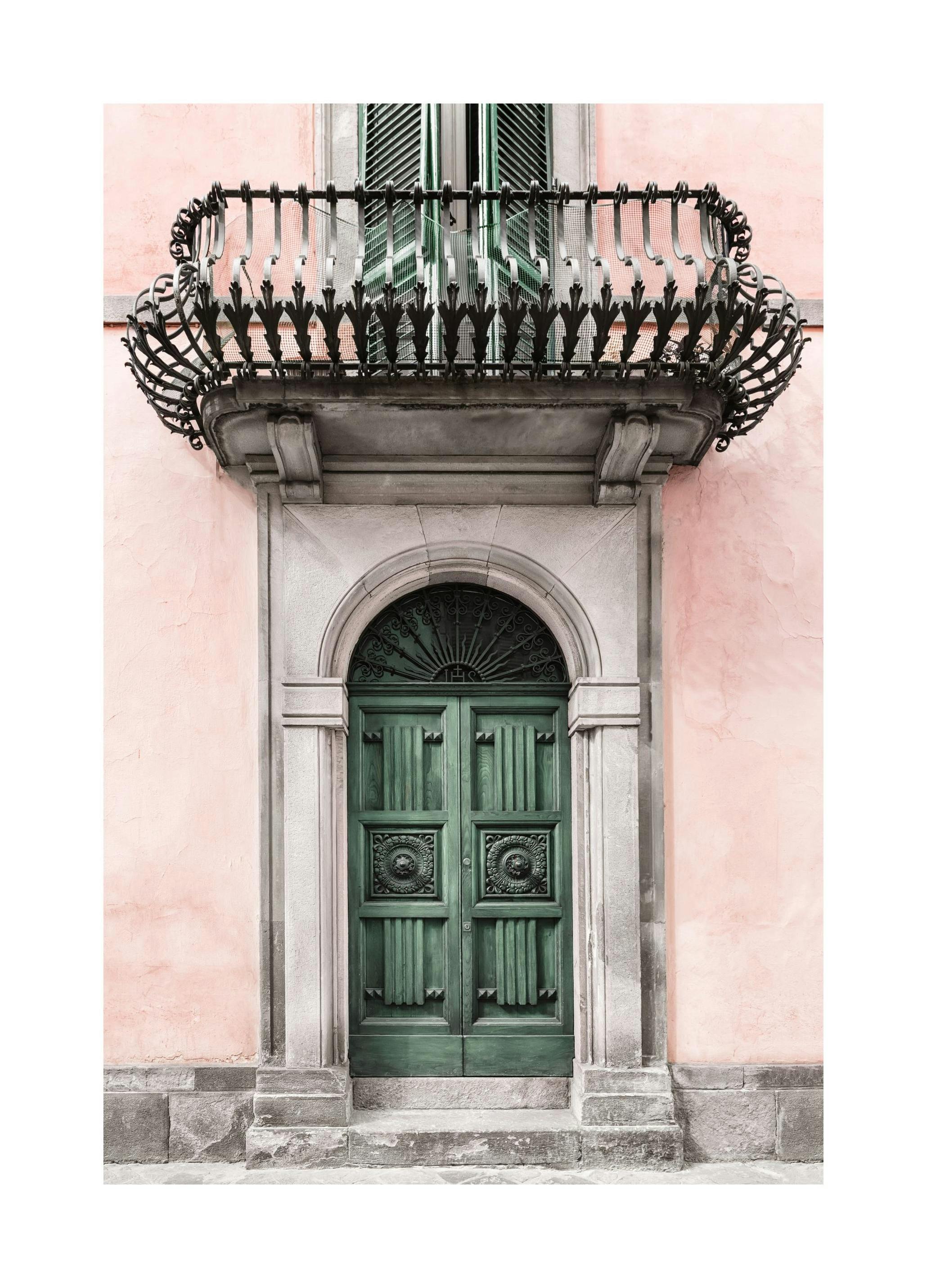 Poster vintage per porta verde (30x40 cm) - Poster Store