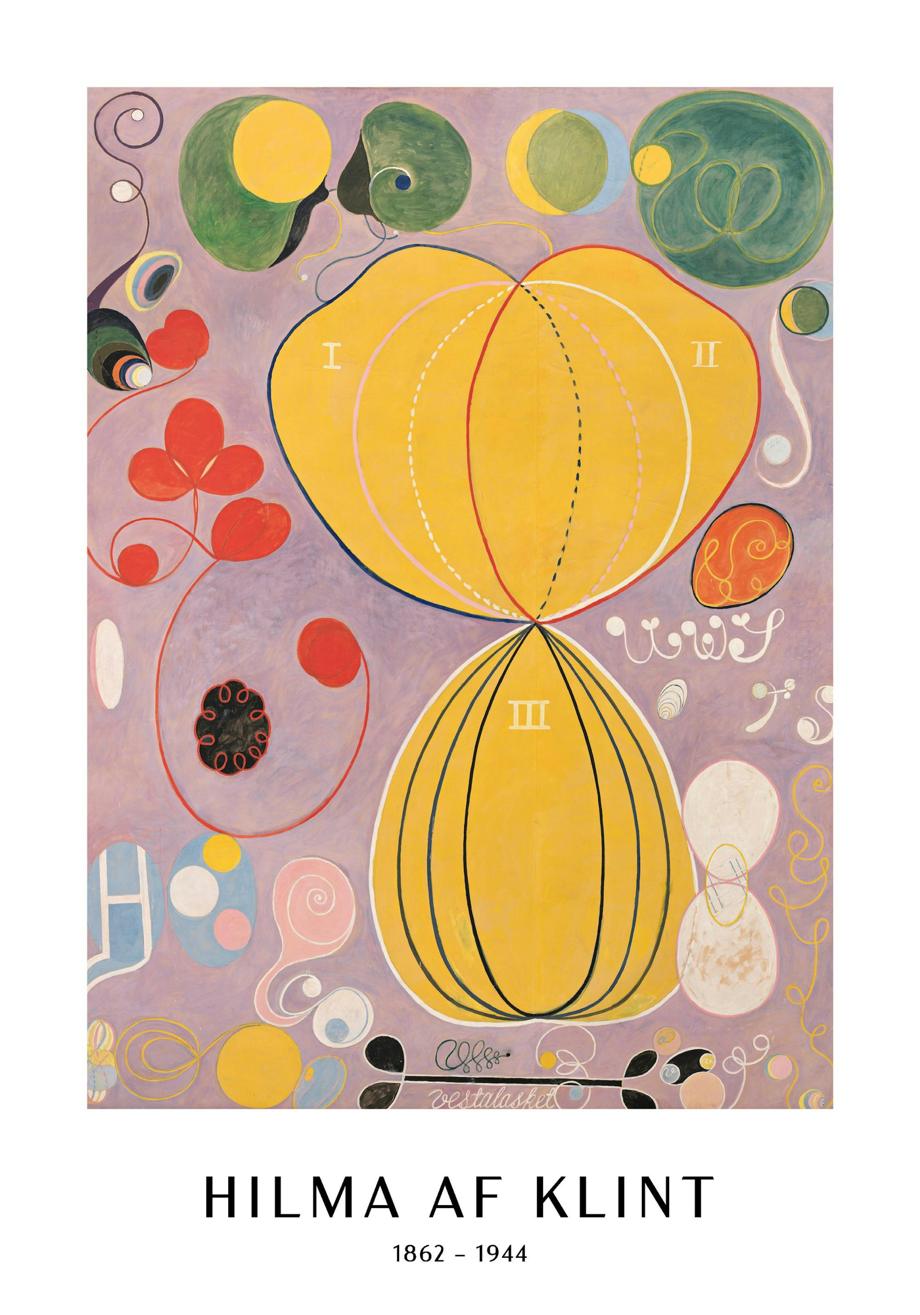 POSTER - THE TEN LARGEST, ADULTHOOD, NO. 7 BY HILMA AF KLINT 0