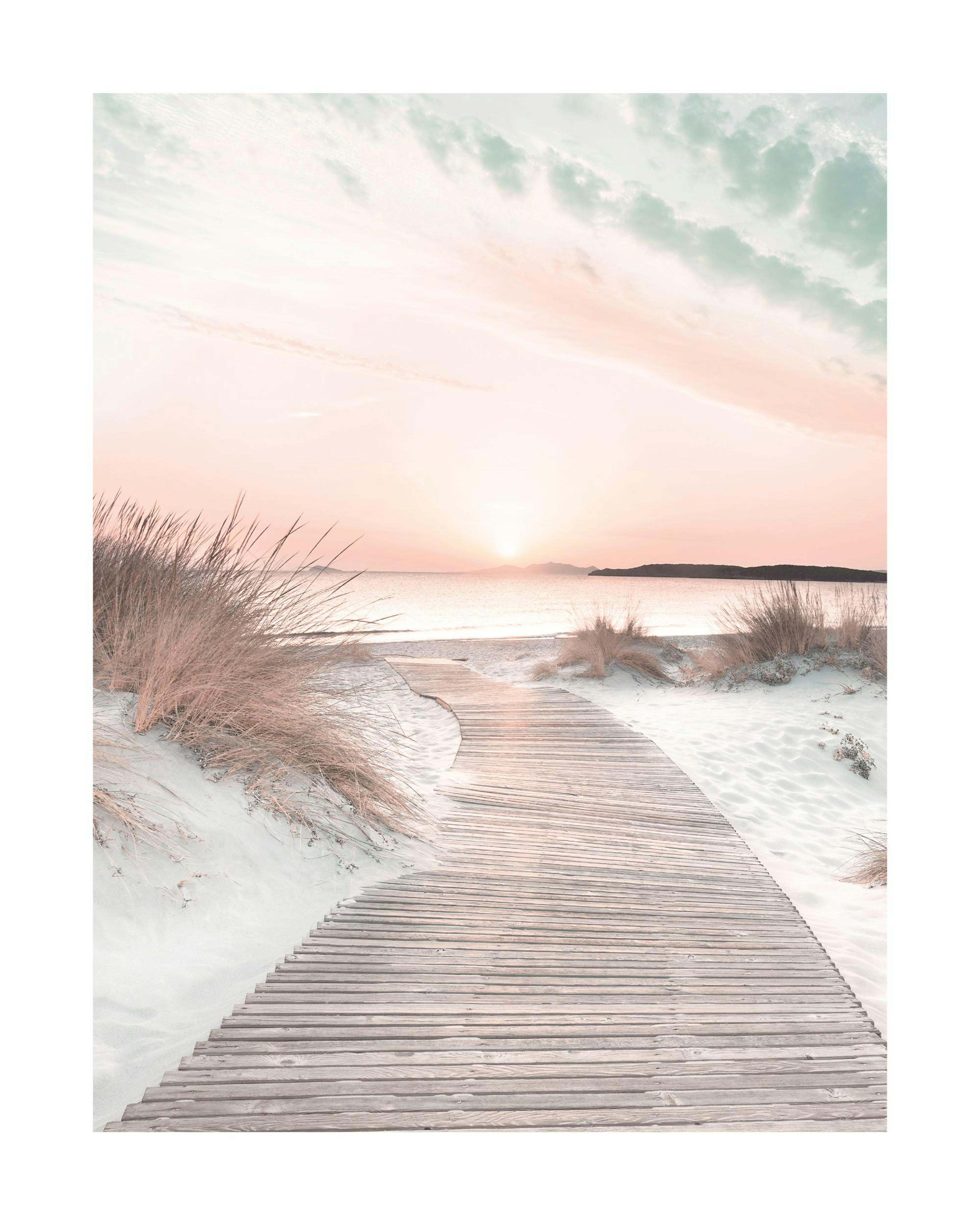Sunset Beach Path Poster 0