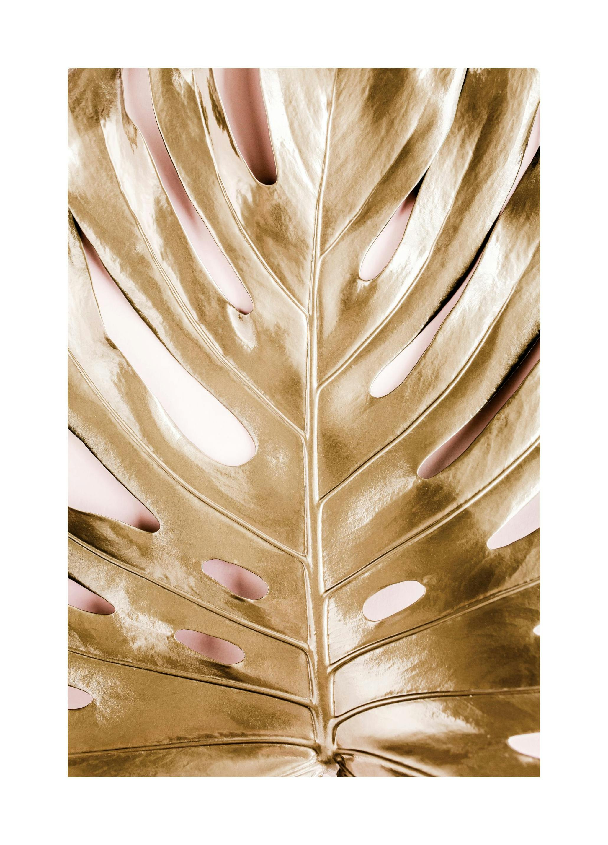 Gold Leaf No2 Poster (21x30 cm) - Poster Store