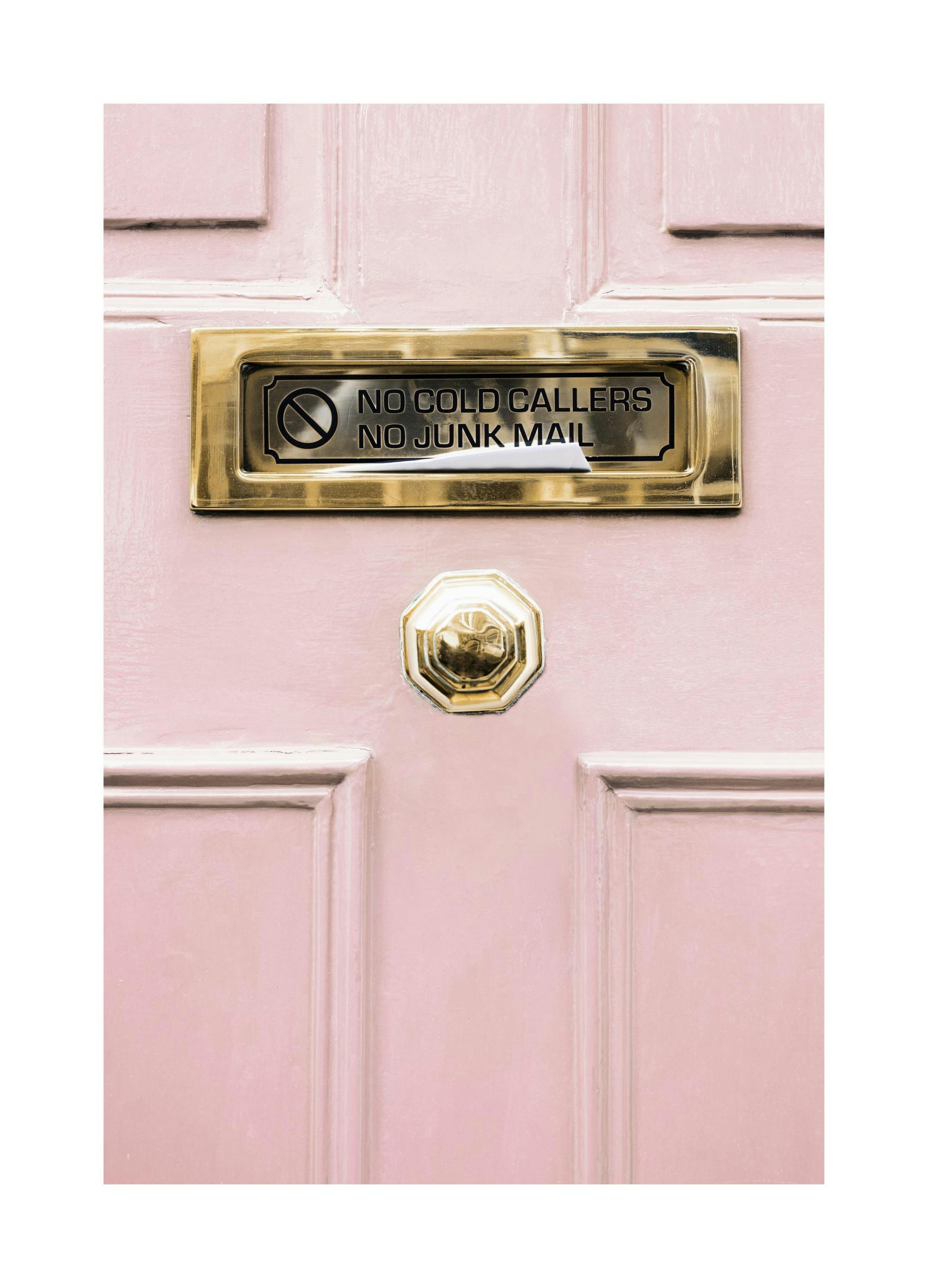 Gold Door Sign Poster (30x40 cm) - Poster Store