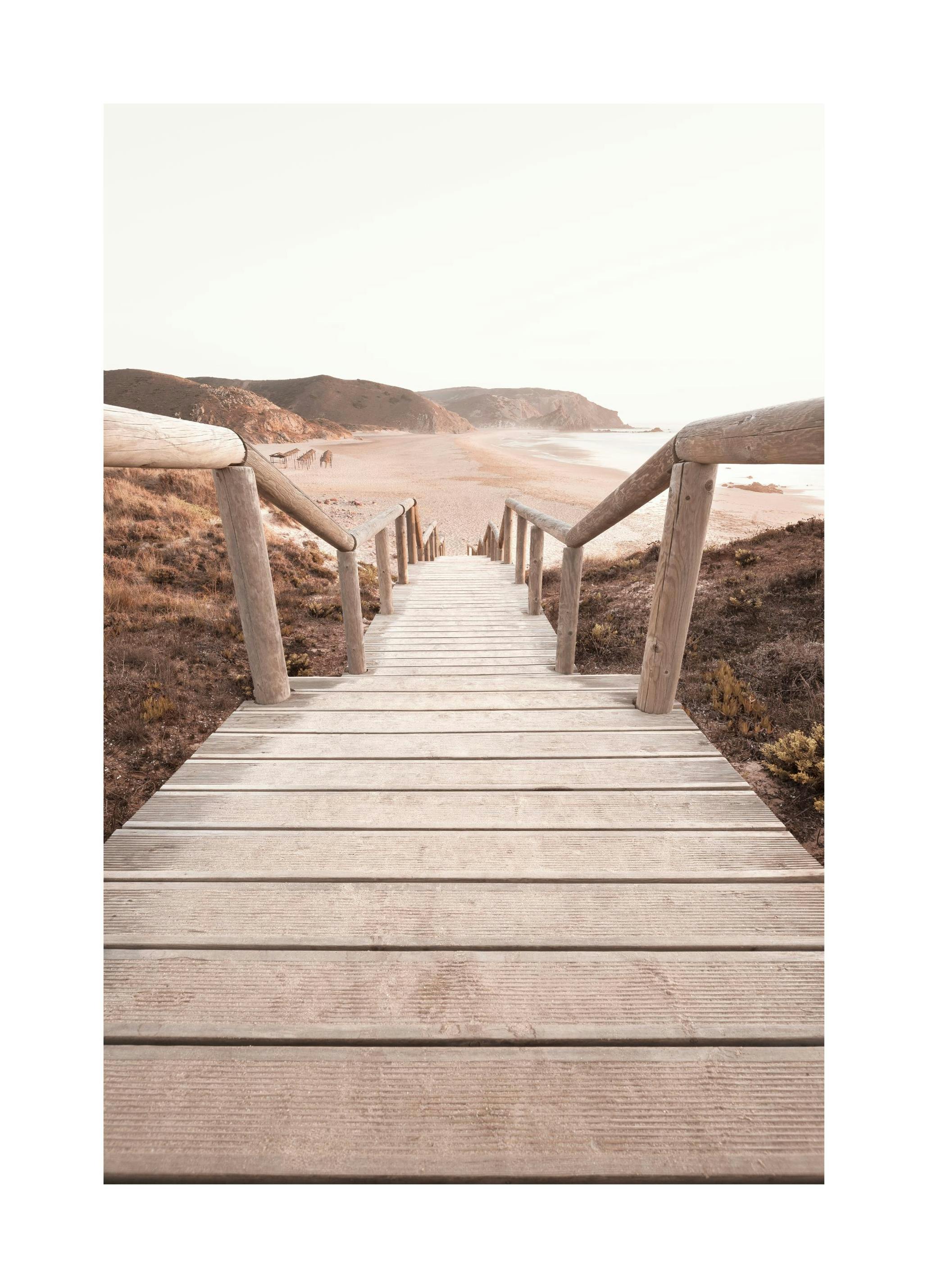 Morning Beach Jetty Poster (30x40 cm) - Poster Store