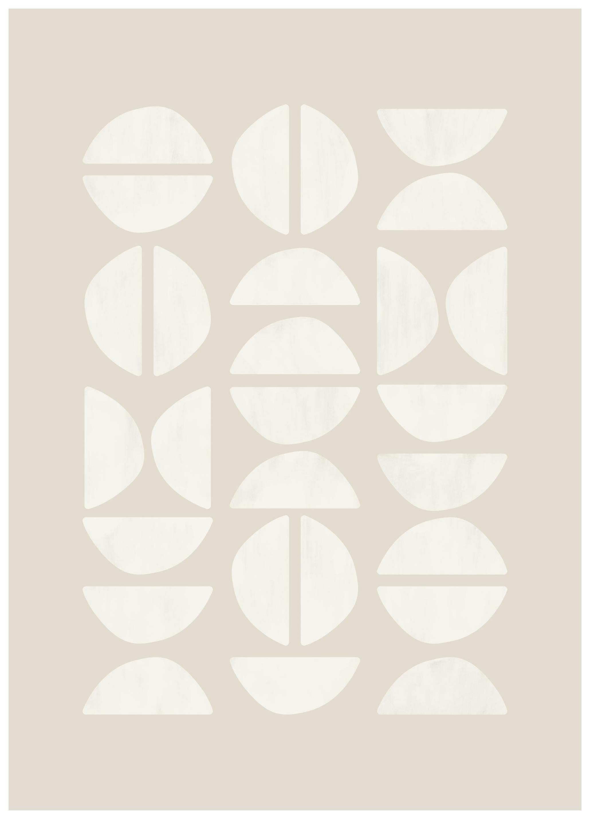 Motivo grafico beige Poster (21x30 cm) - Poster Store