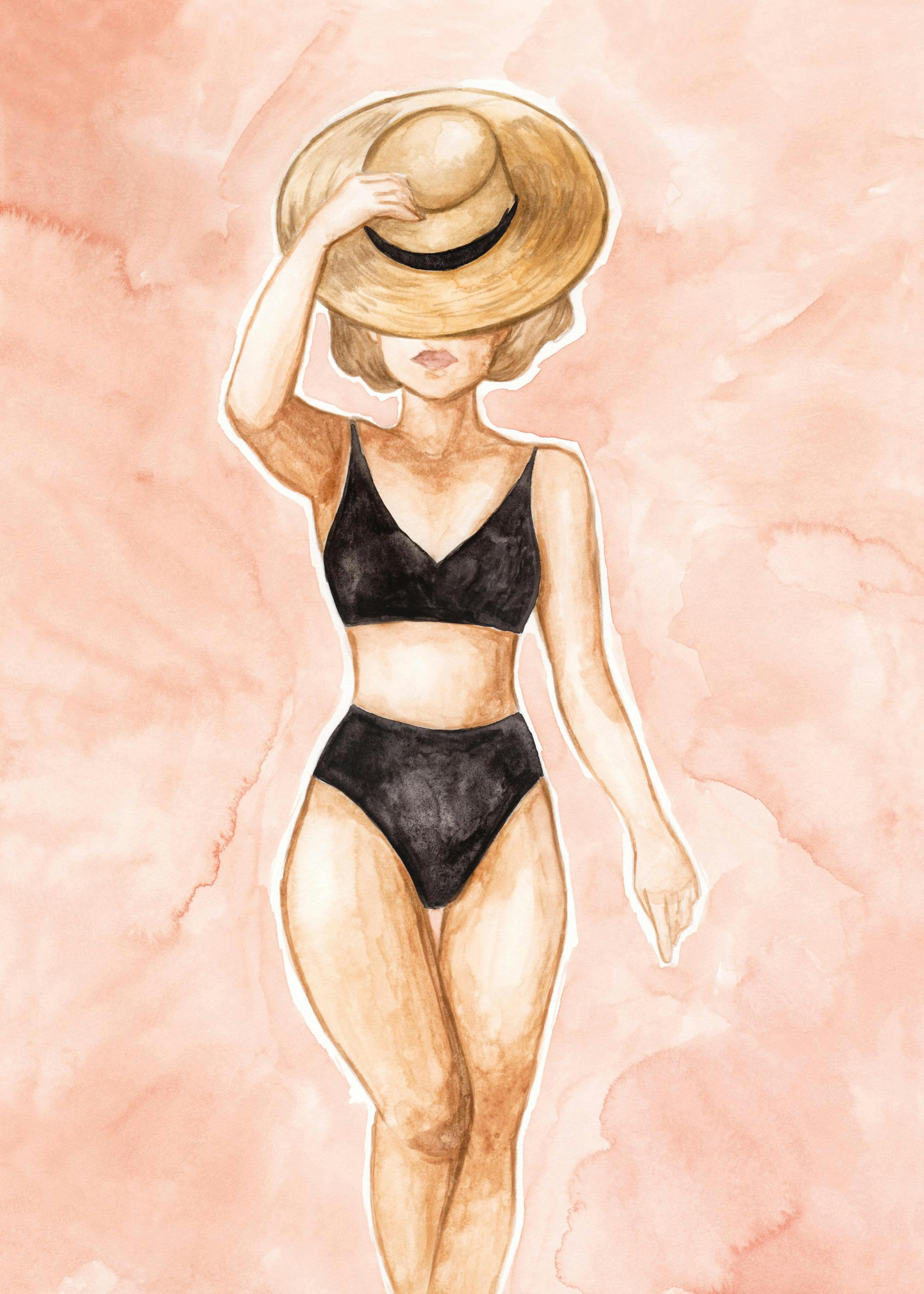 Watercolor Beach Poster 0