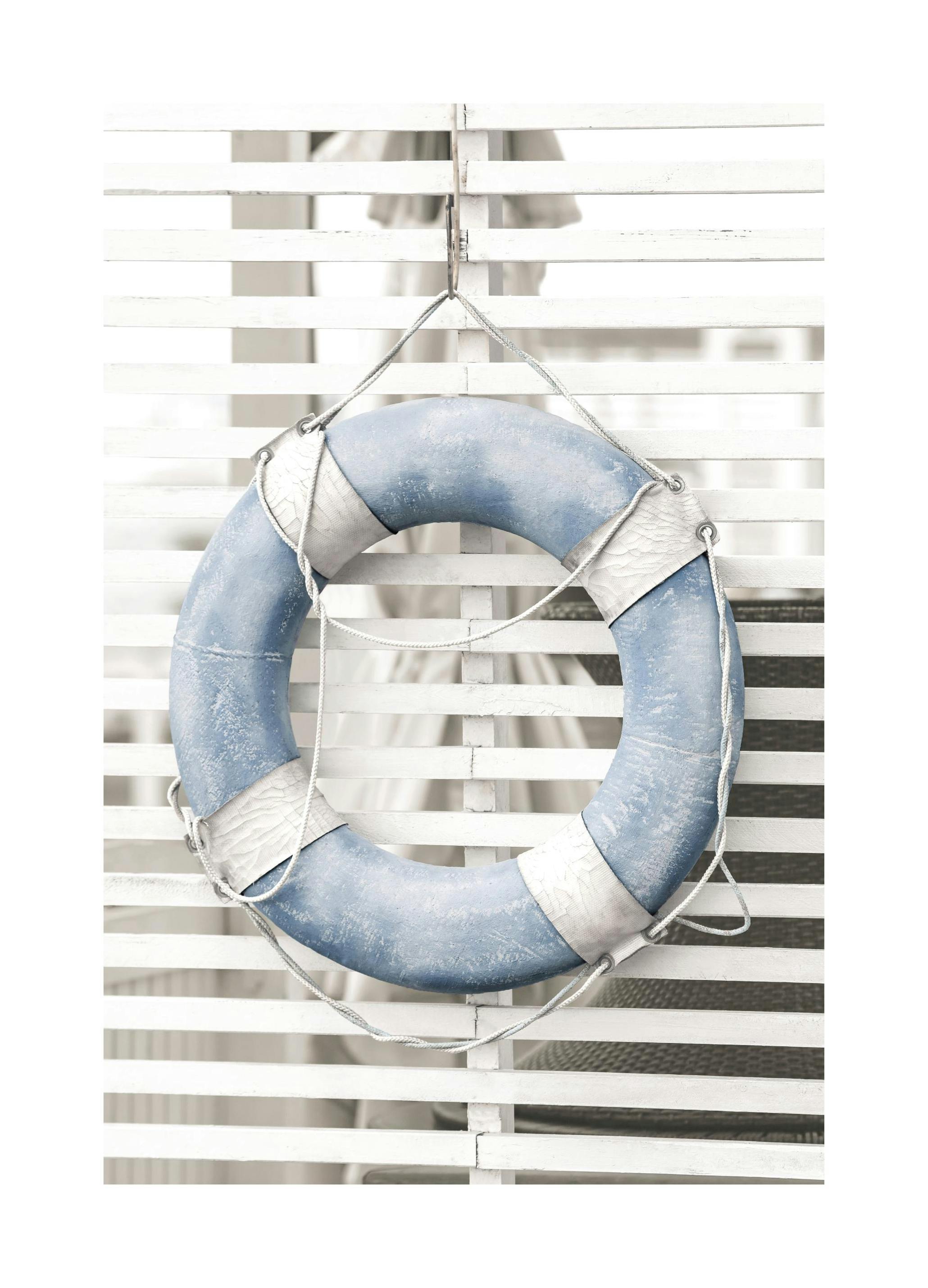 Blauer Rettungsring Poster (30x40 cm) - Poster Store