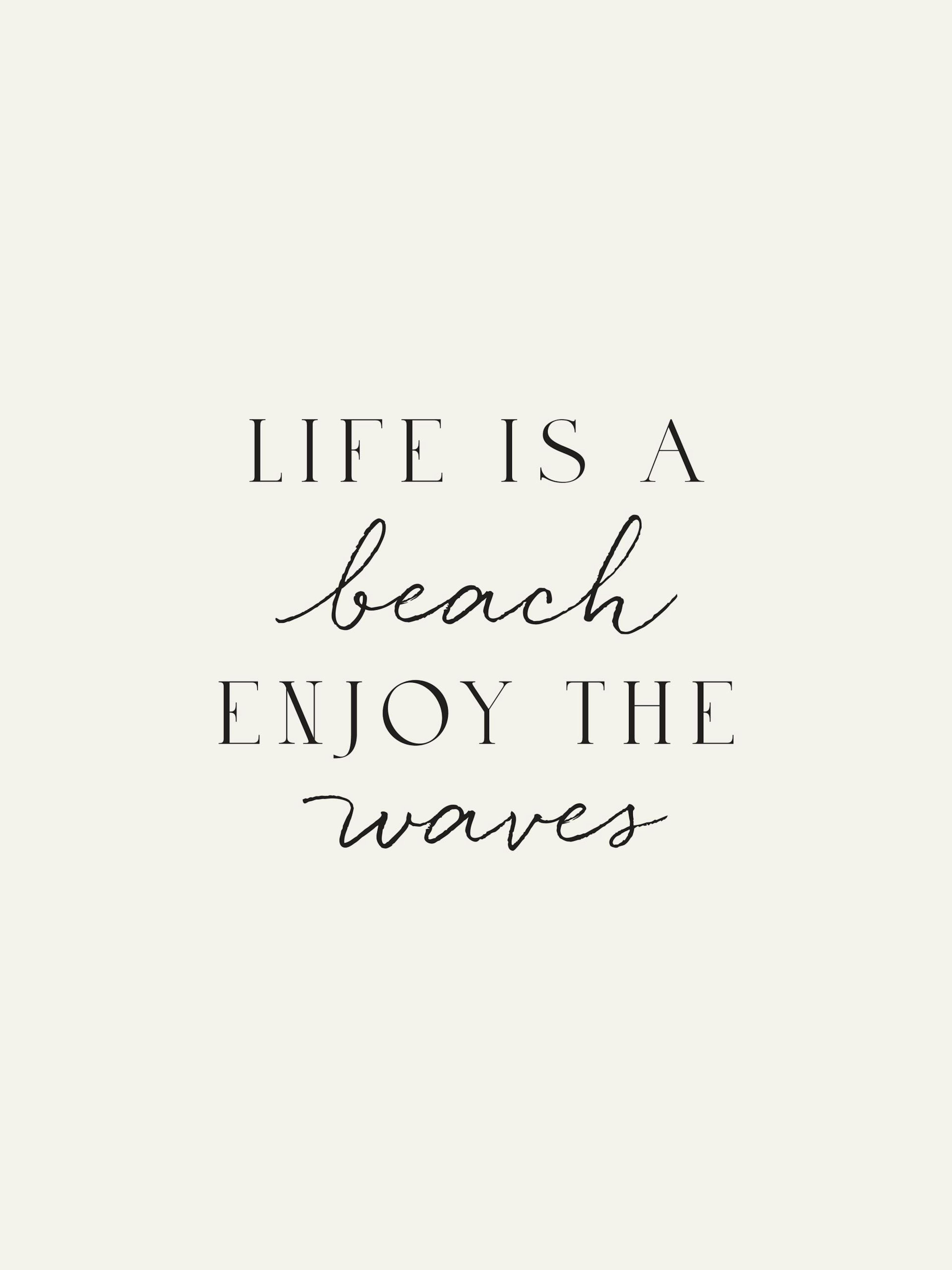 Life is a Beach Poster 0