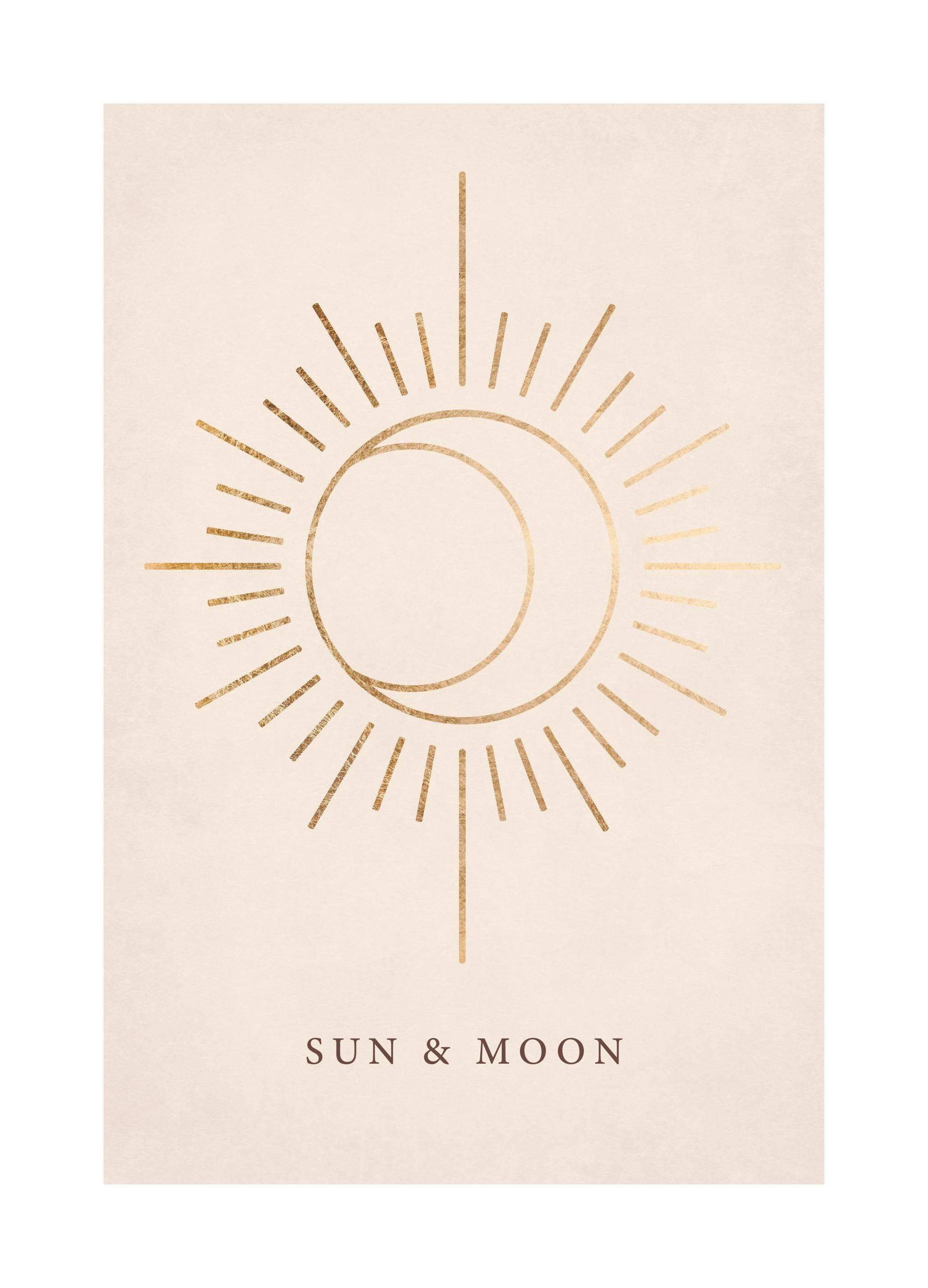 Soleil et Lune Poster (21x30 cm) - Poster Store