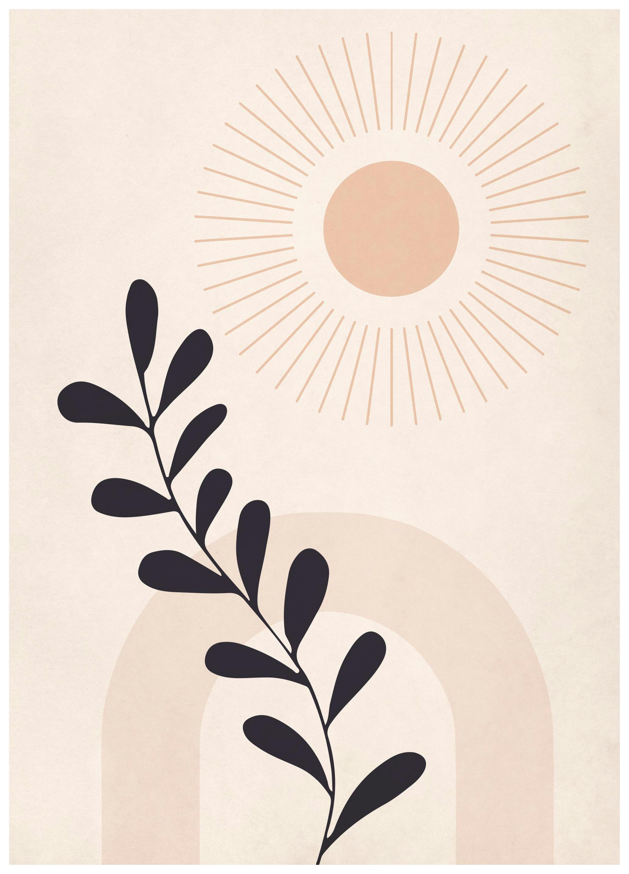 Shapes & Botanical No2 Poster (30x40 cm) - Poster Store