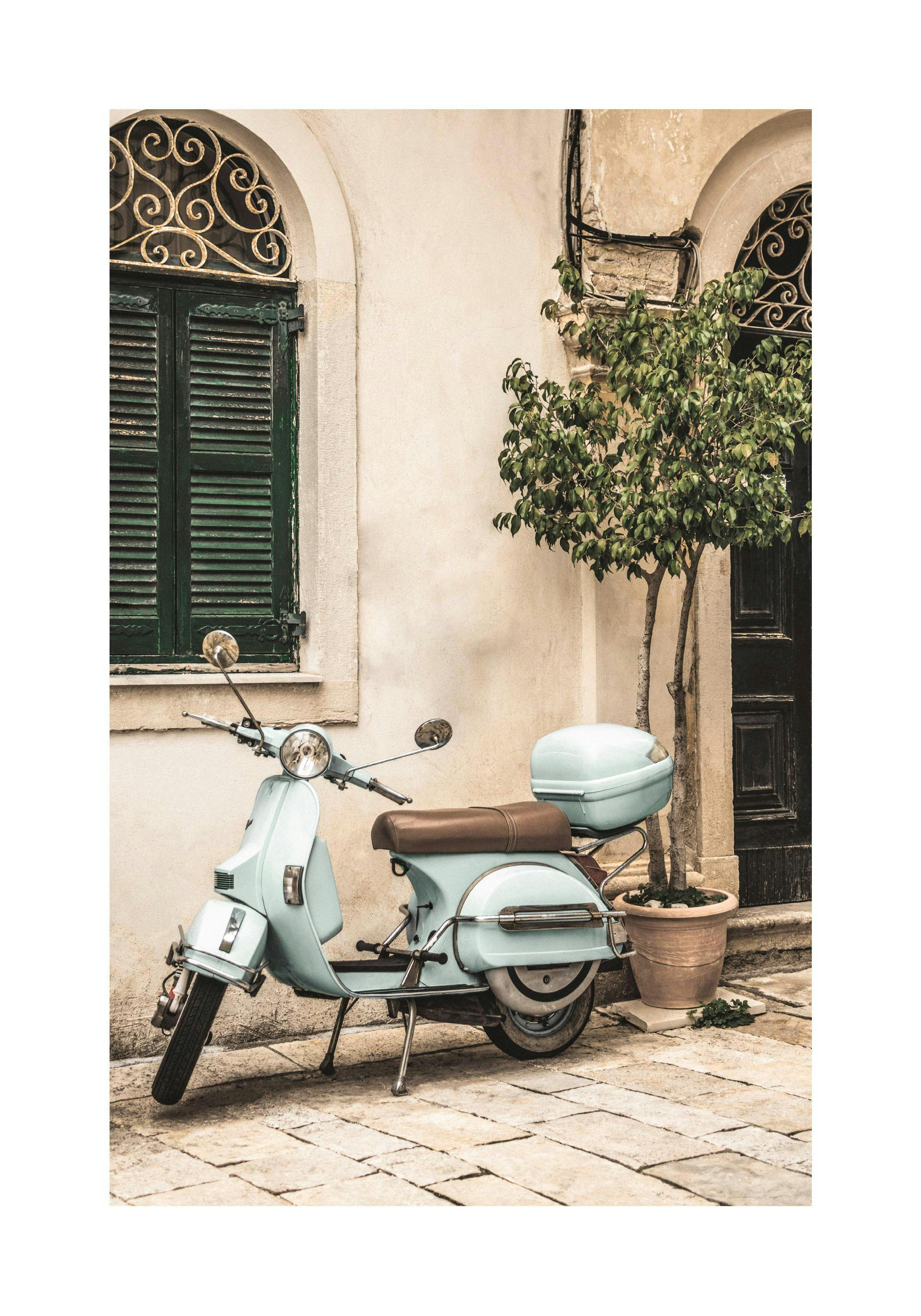 Italy Vespa Poster