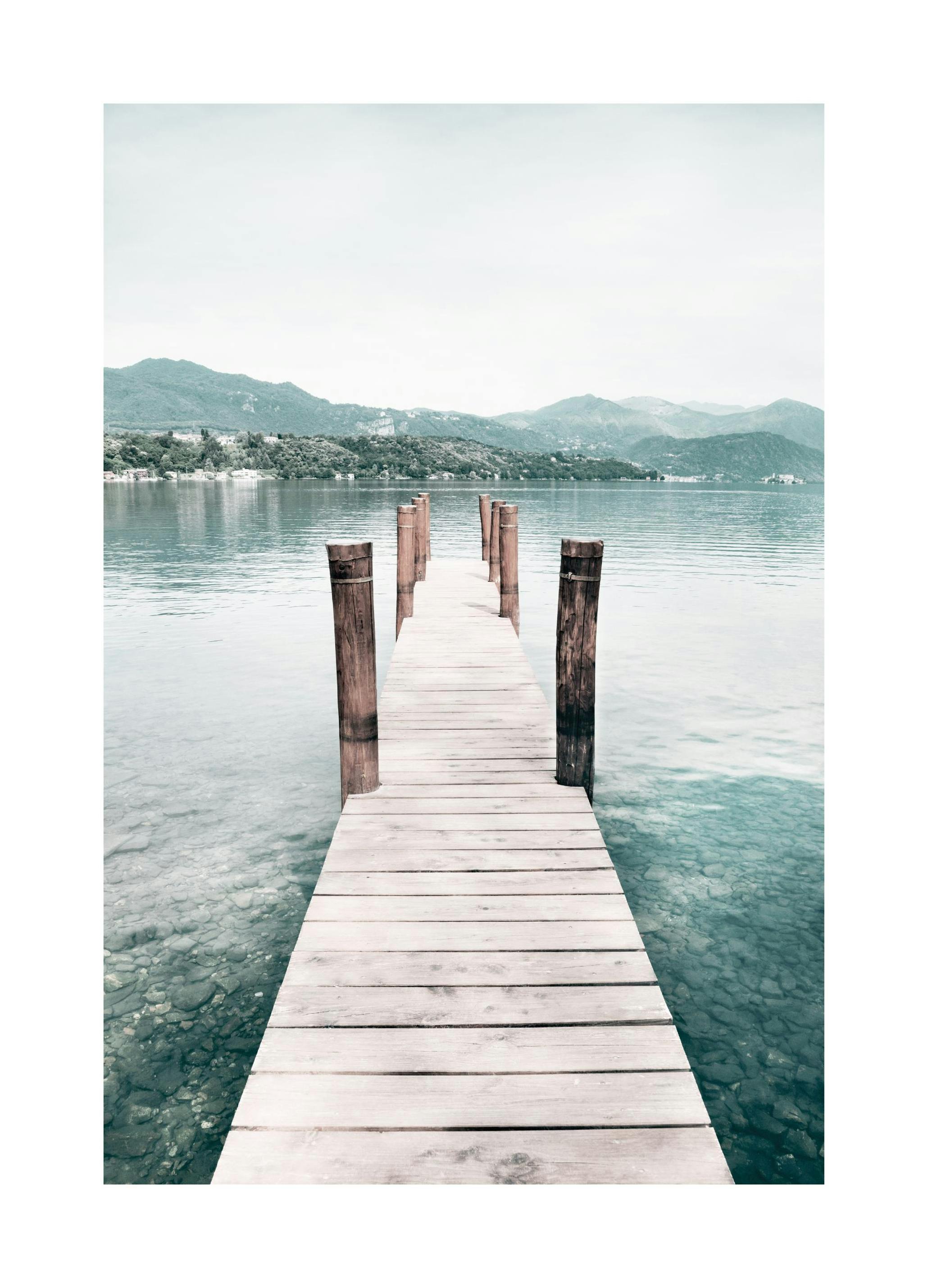 Hölzernes Pier-Plakat (30x40 cm) - Poster Store
