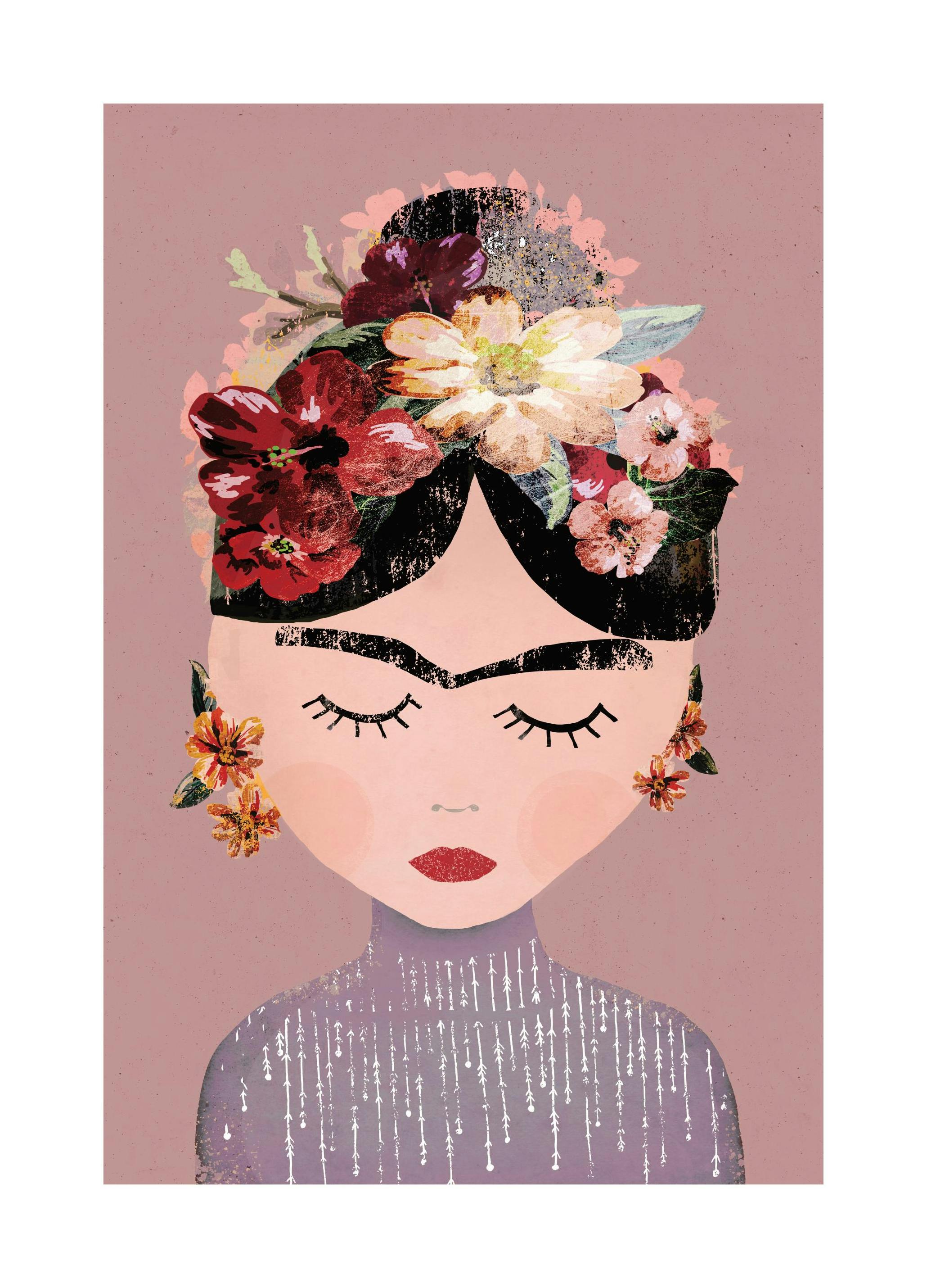 Kahlo Plakat (21x30 cm) - Poster Store