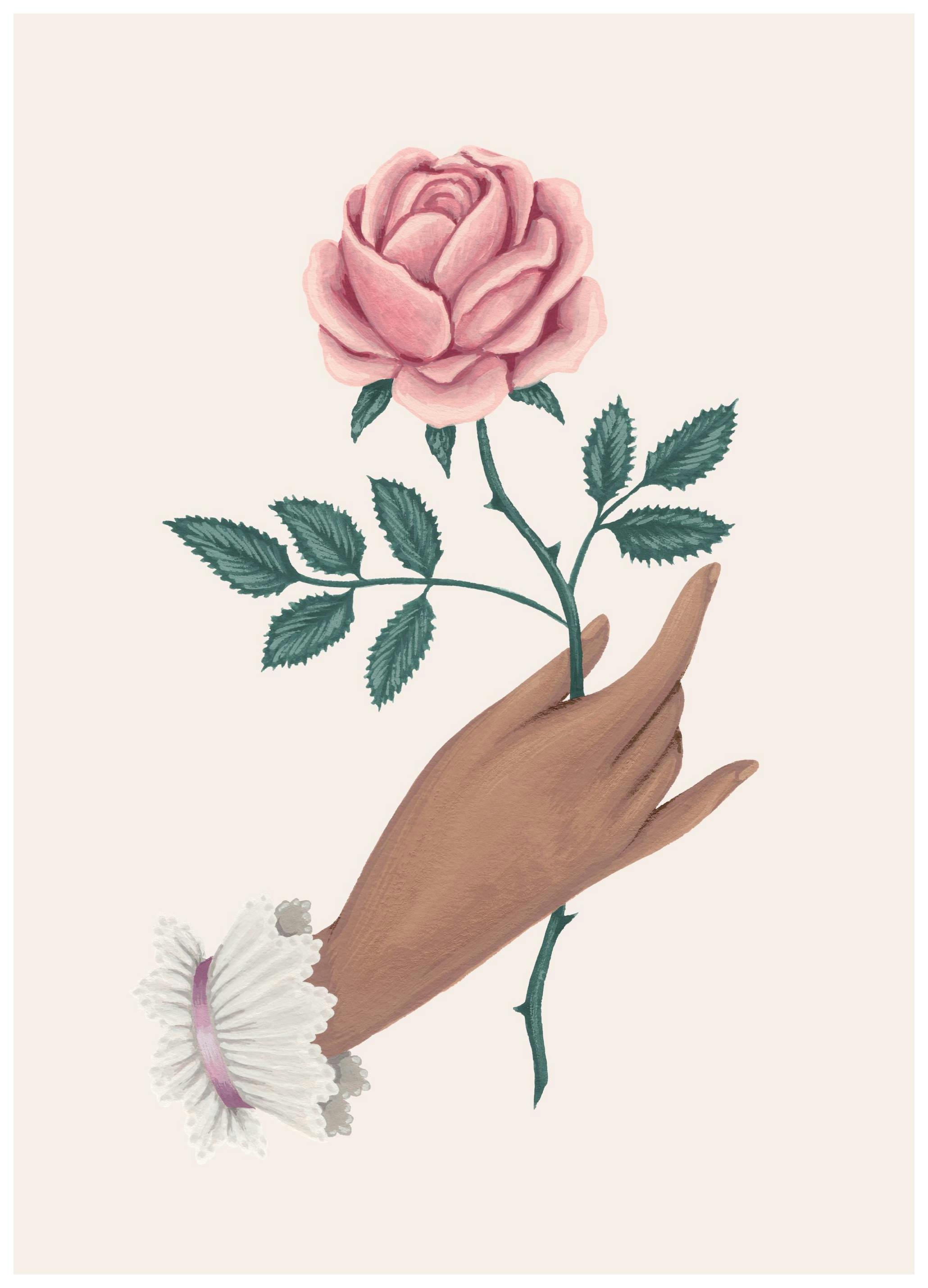 Gave av en rose-plakat (50x70 cm) - Poster Store