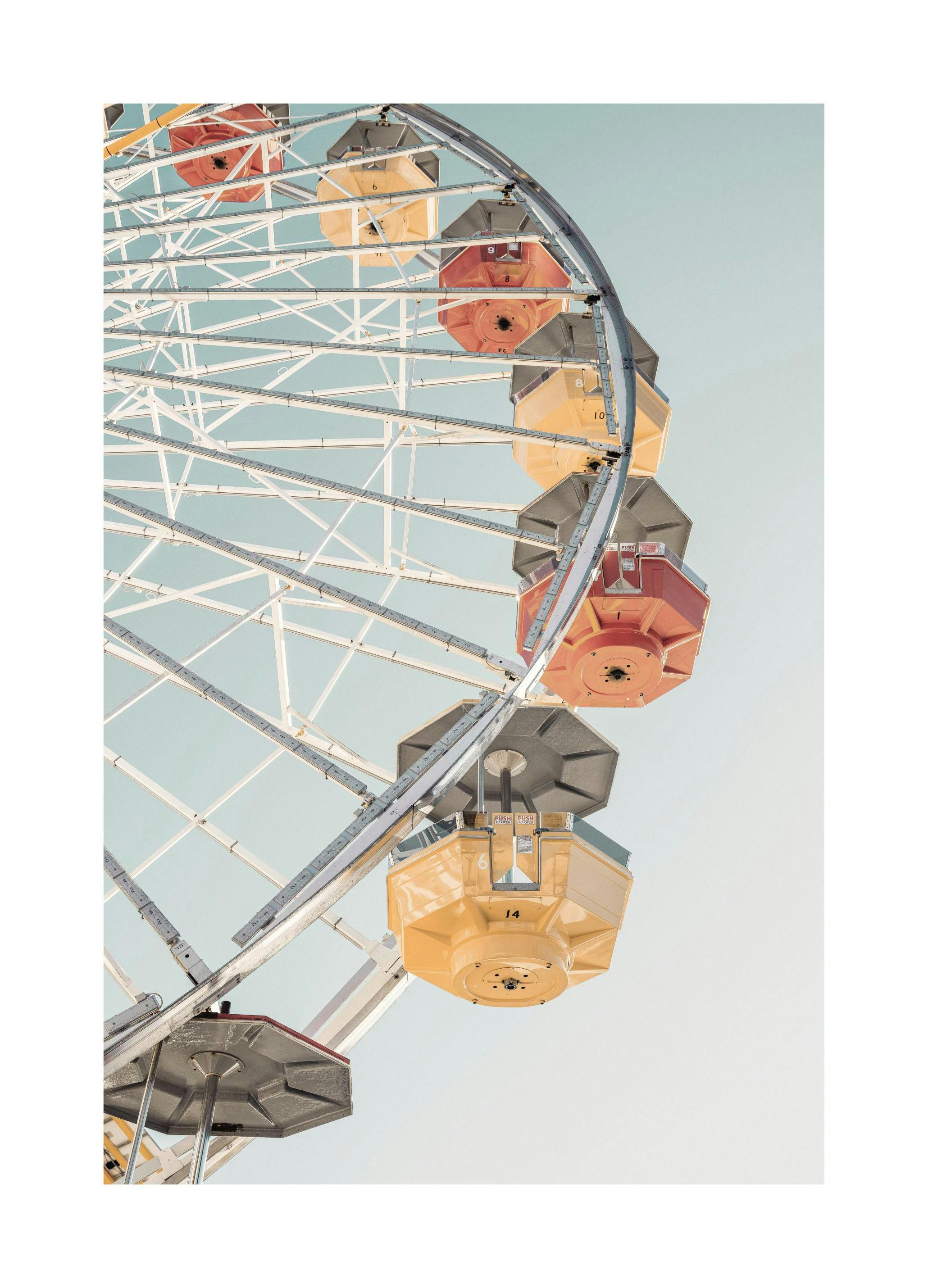 Buntes Riesenrad-Poster (50x70 cm) - Poster Store