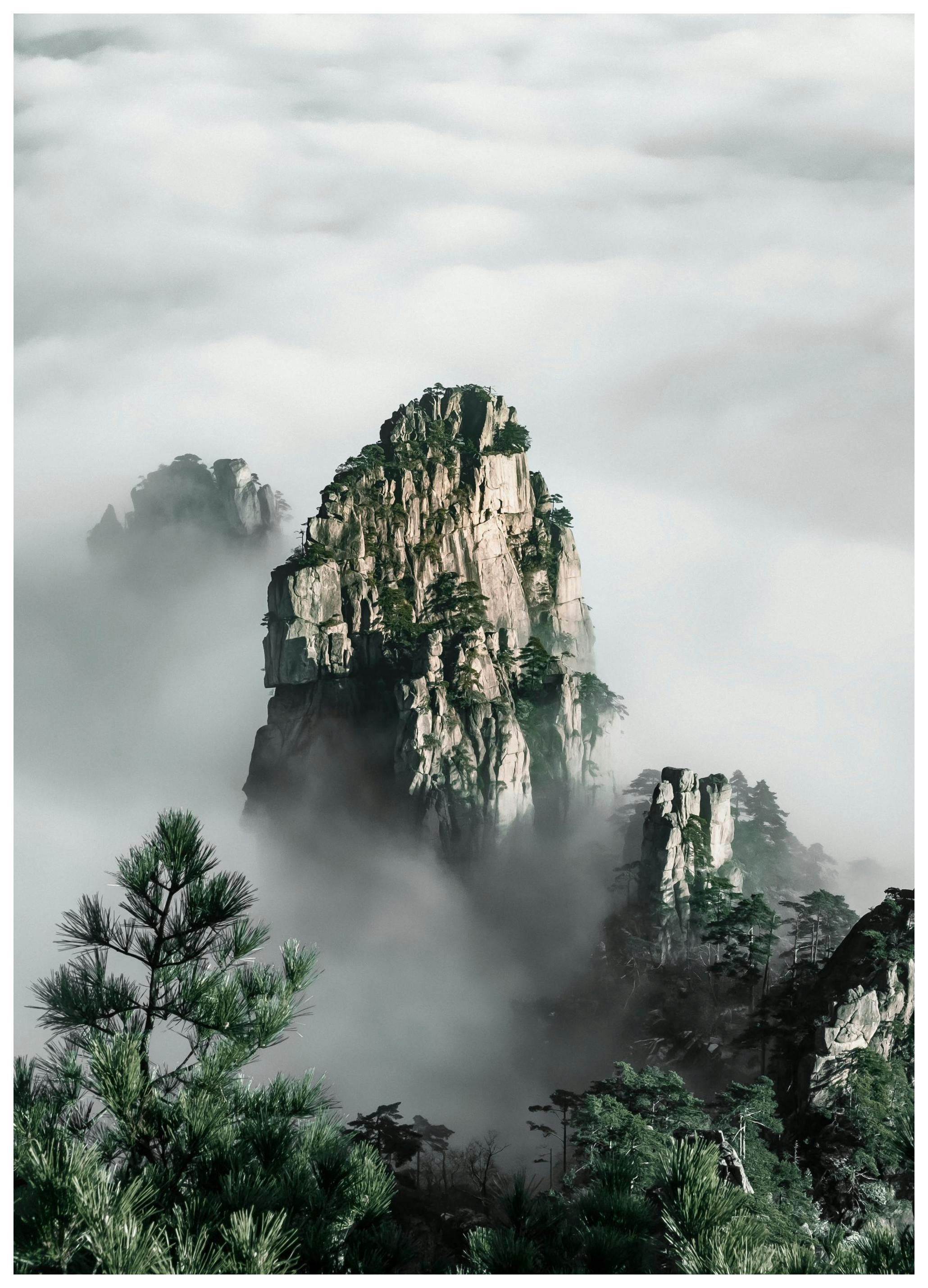 Peaks of Huangshan Poster (50x70 cm) - Poster Store