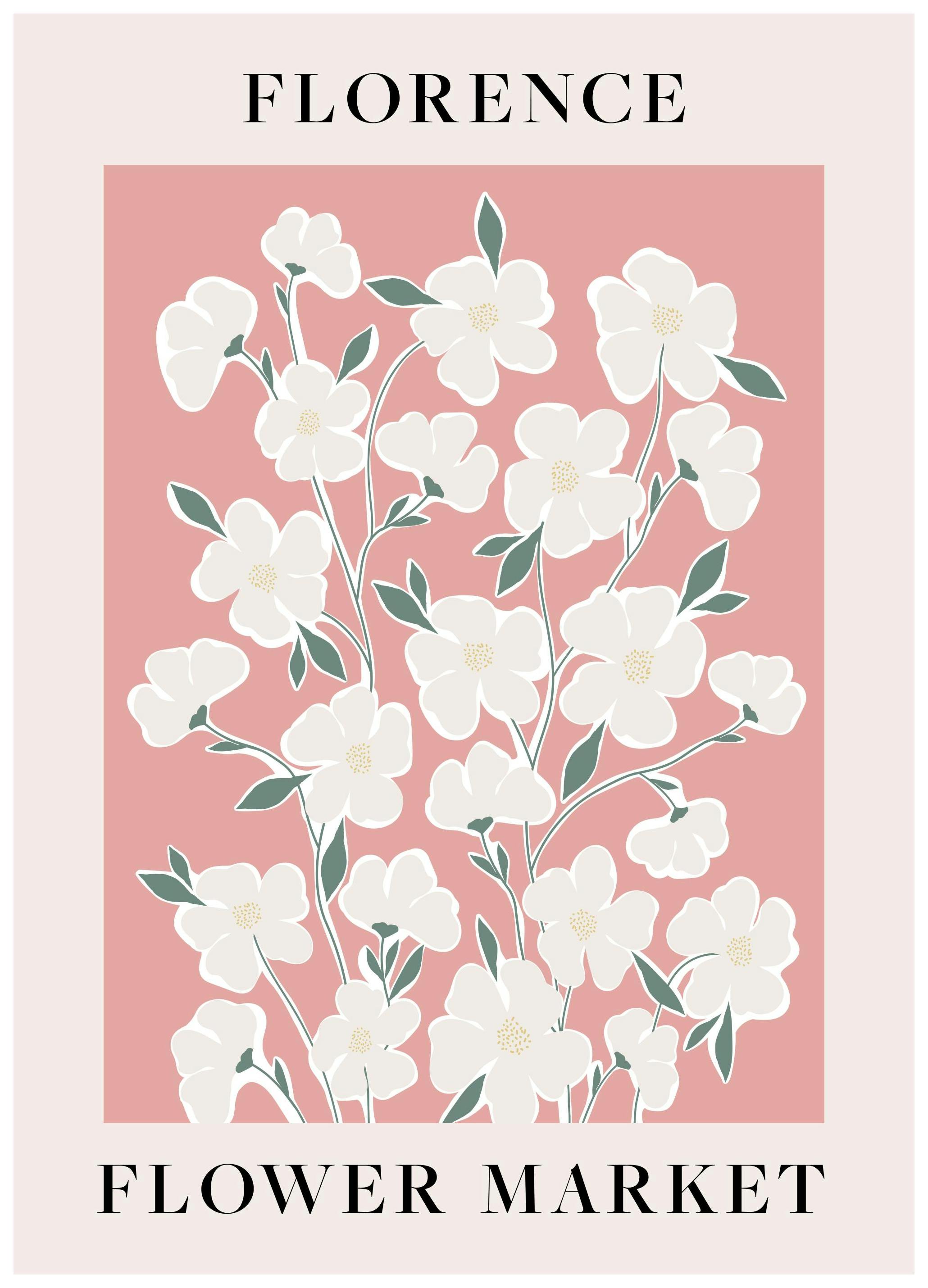 Affiche du marché aux fleurs (50x70 cm) - Poster Store