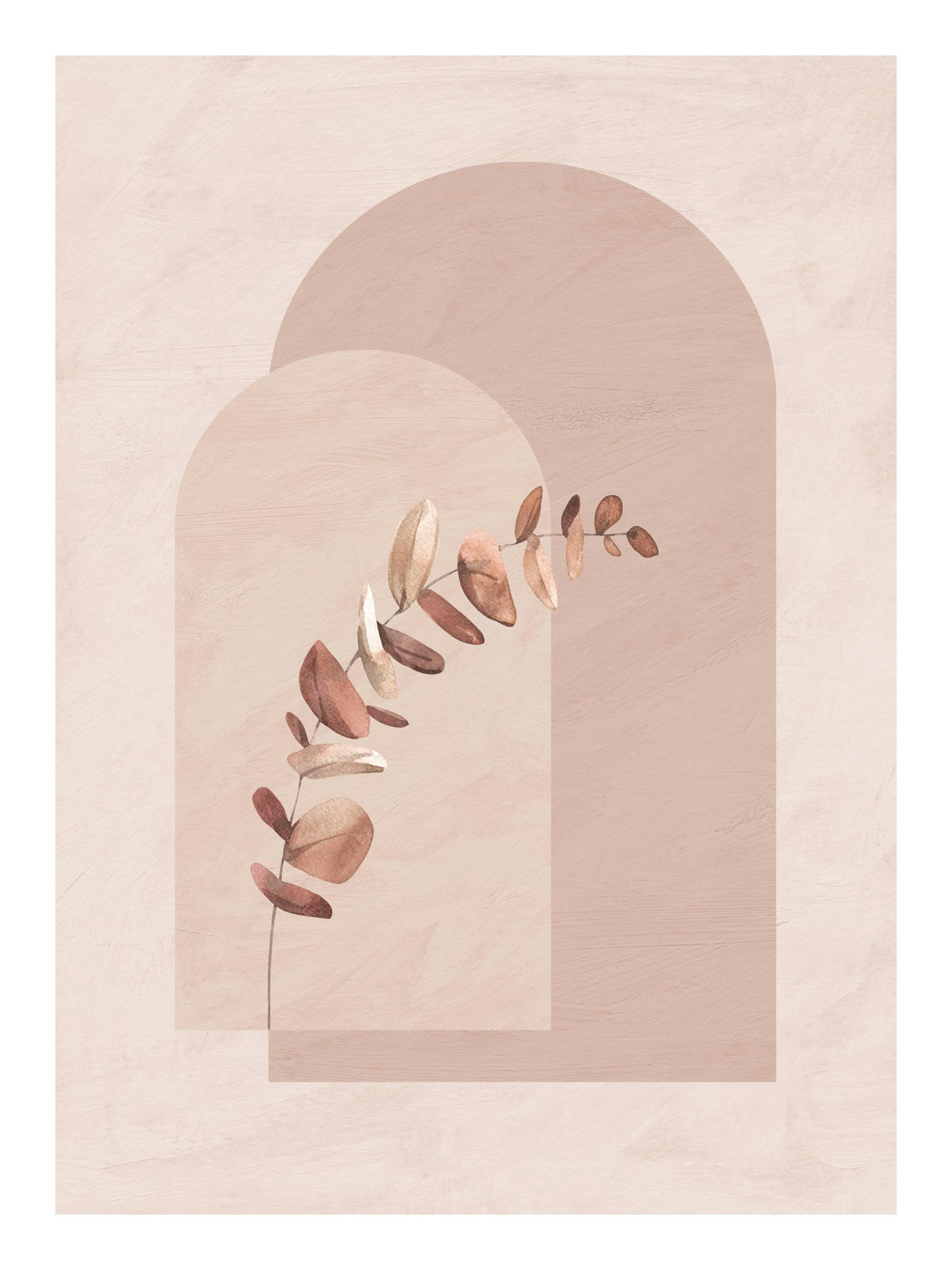 Botanical Shapes and Leaves Poster 0