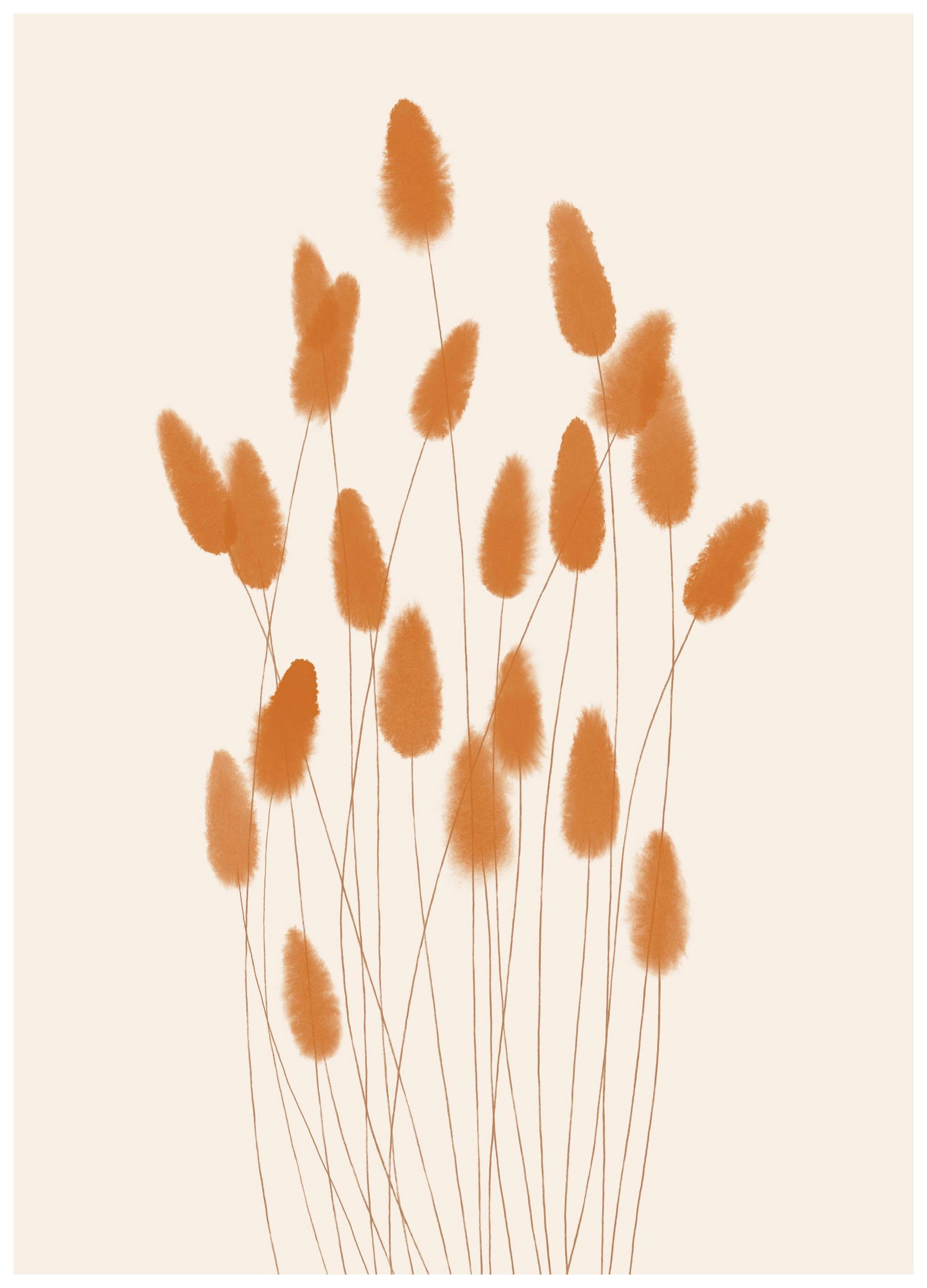Aquarelle Reeds Poster (21x30 cm) - Poster Store