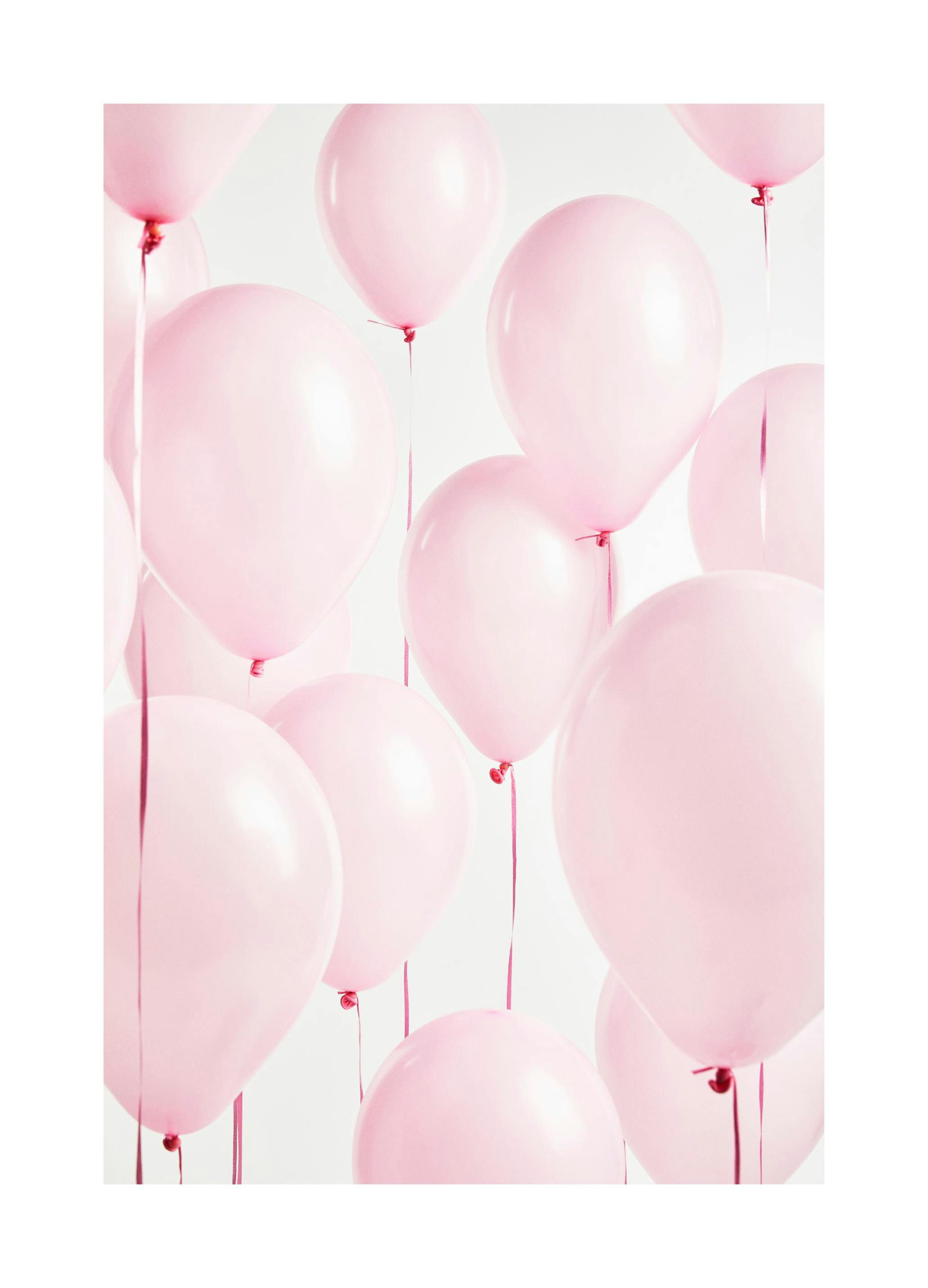 Rosa Luftballons Poster (50x70 cm) - Poster Store