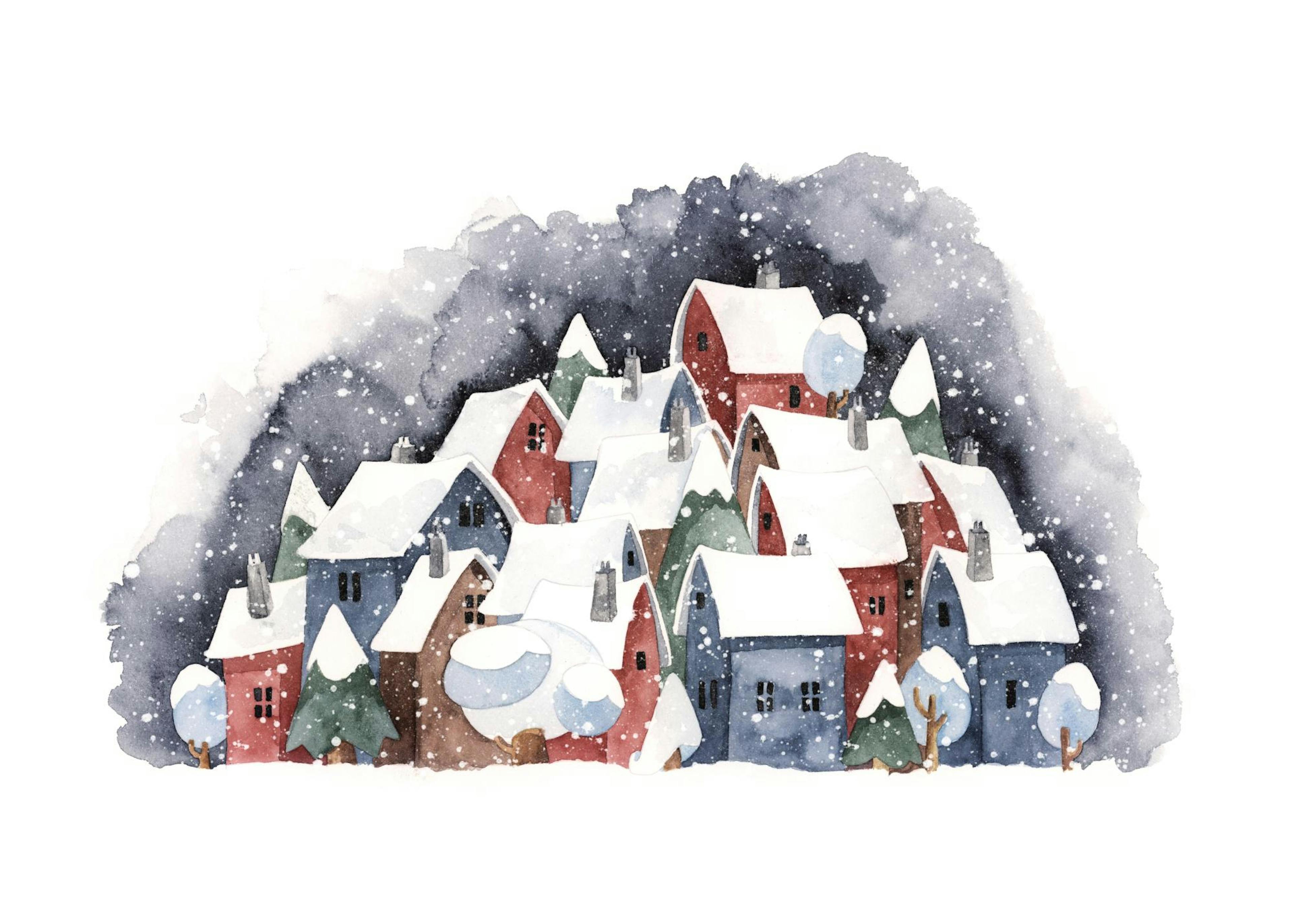 Snowy Town -juliste 0