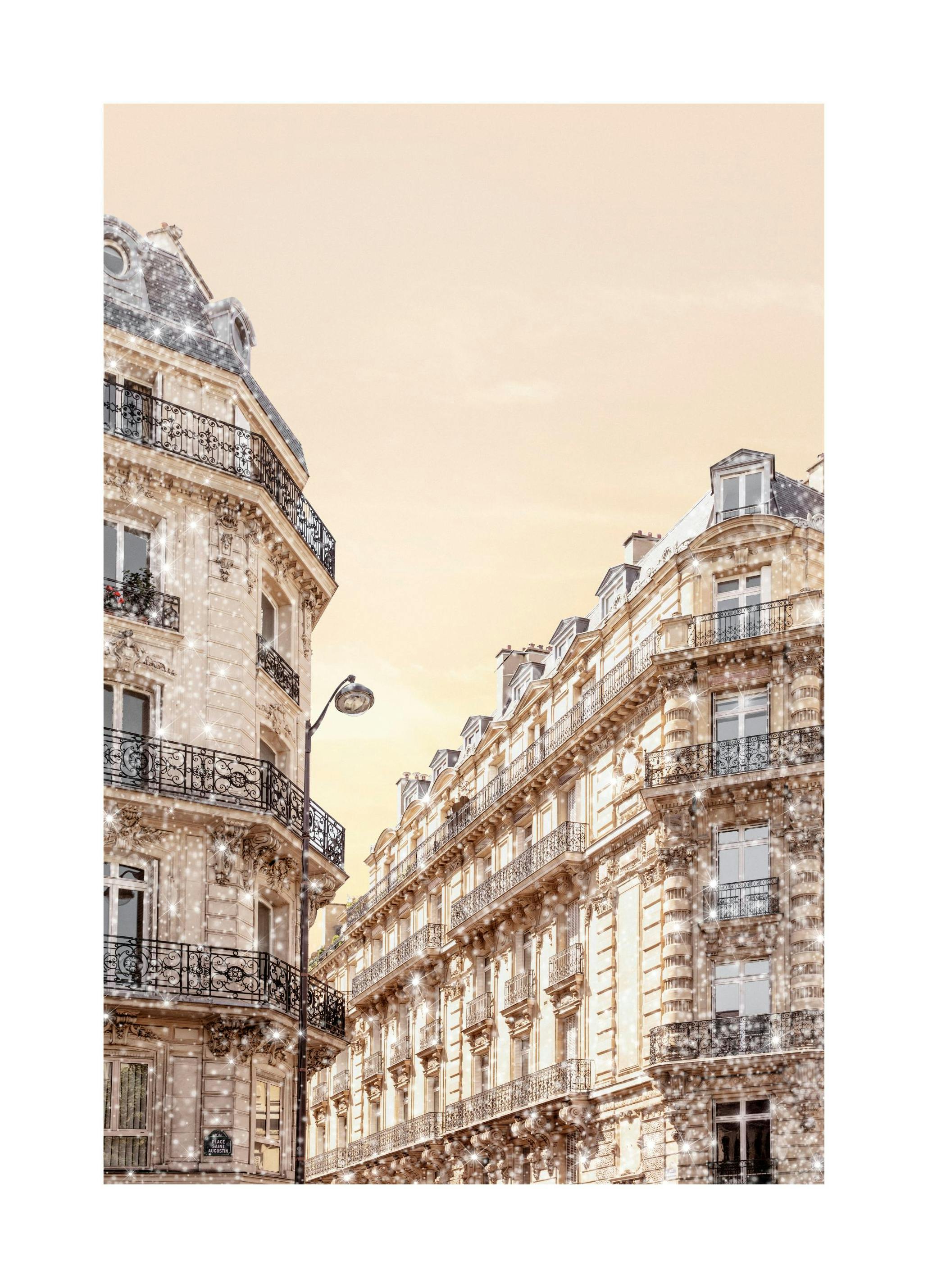 Glittery Paris Poster (30x40 cm) - Poster Store