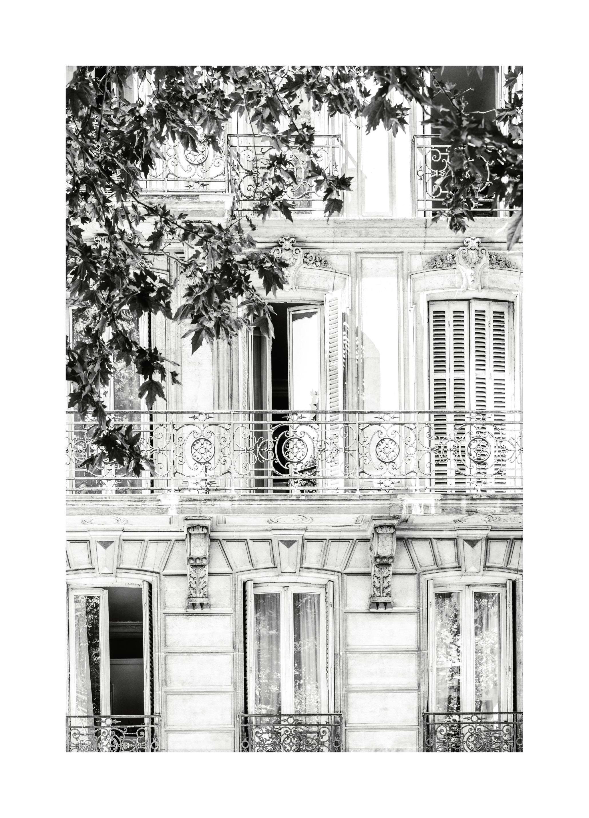 Monochrome Facade Poster (50x70 cm) - Poster Store