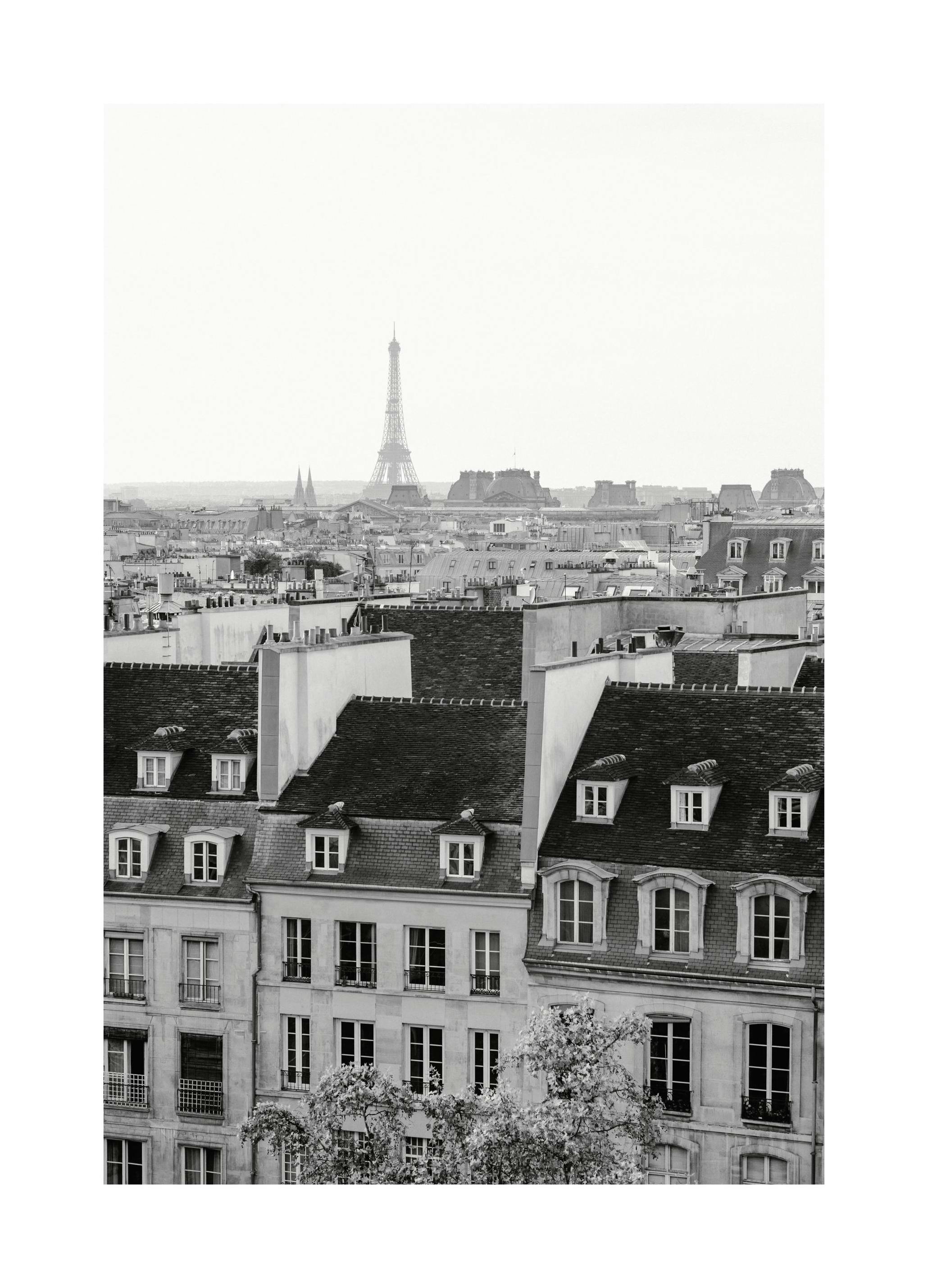 Paris stadsbild poster (50x70 cm) - Poster Store