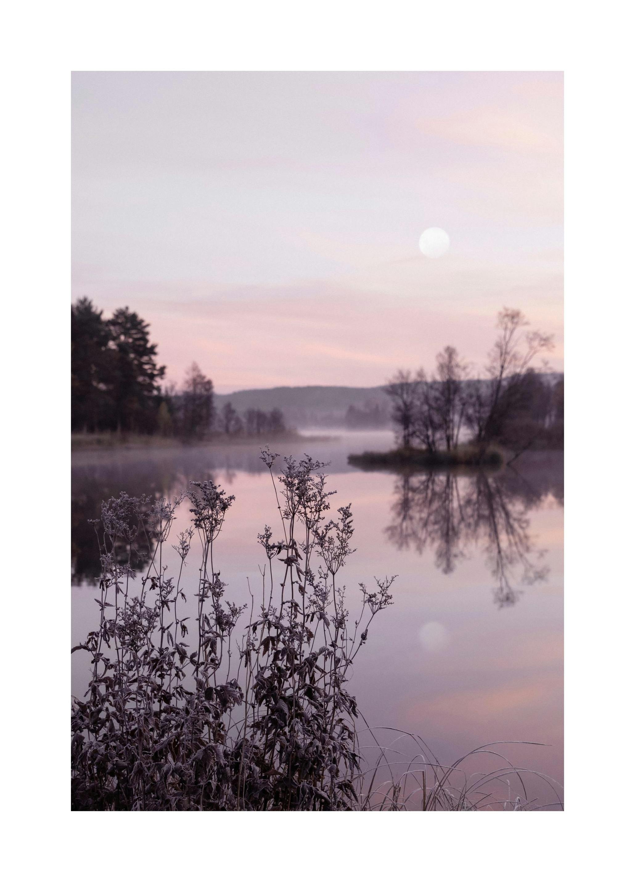 Calm Lake at Sunset Poster (30x40 cm) - Poster Store