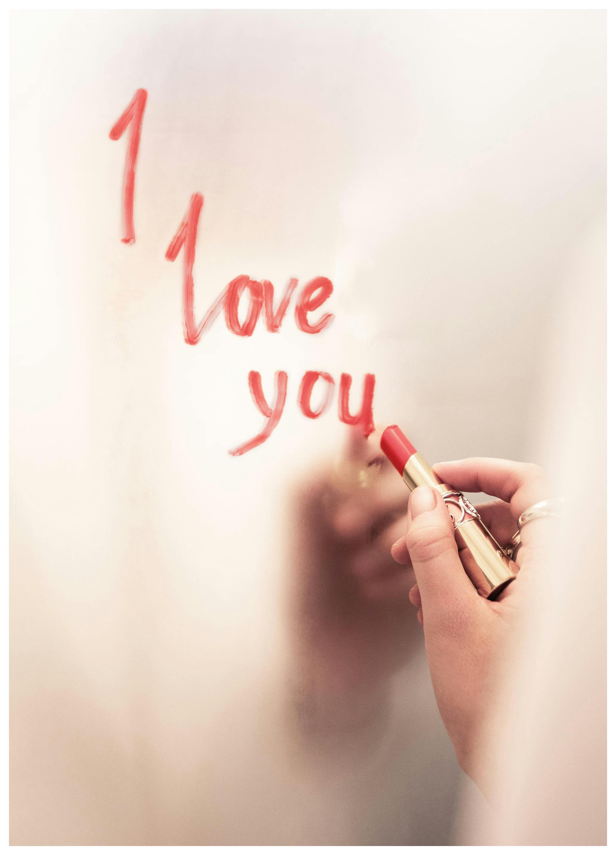 Message au rouge à lèvres Affiche (50x70 cm) - Poster Store