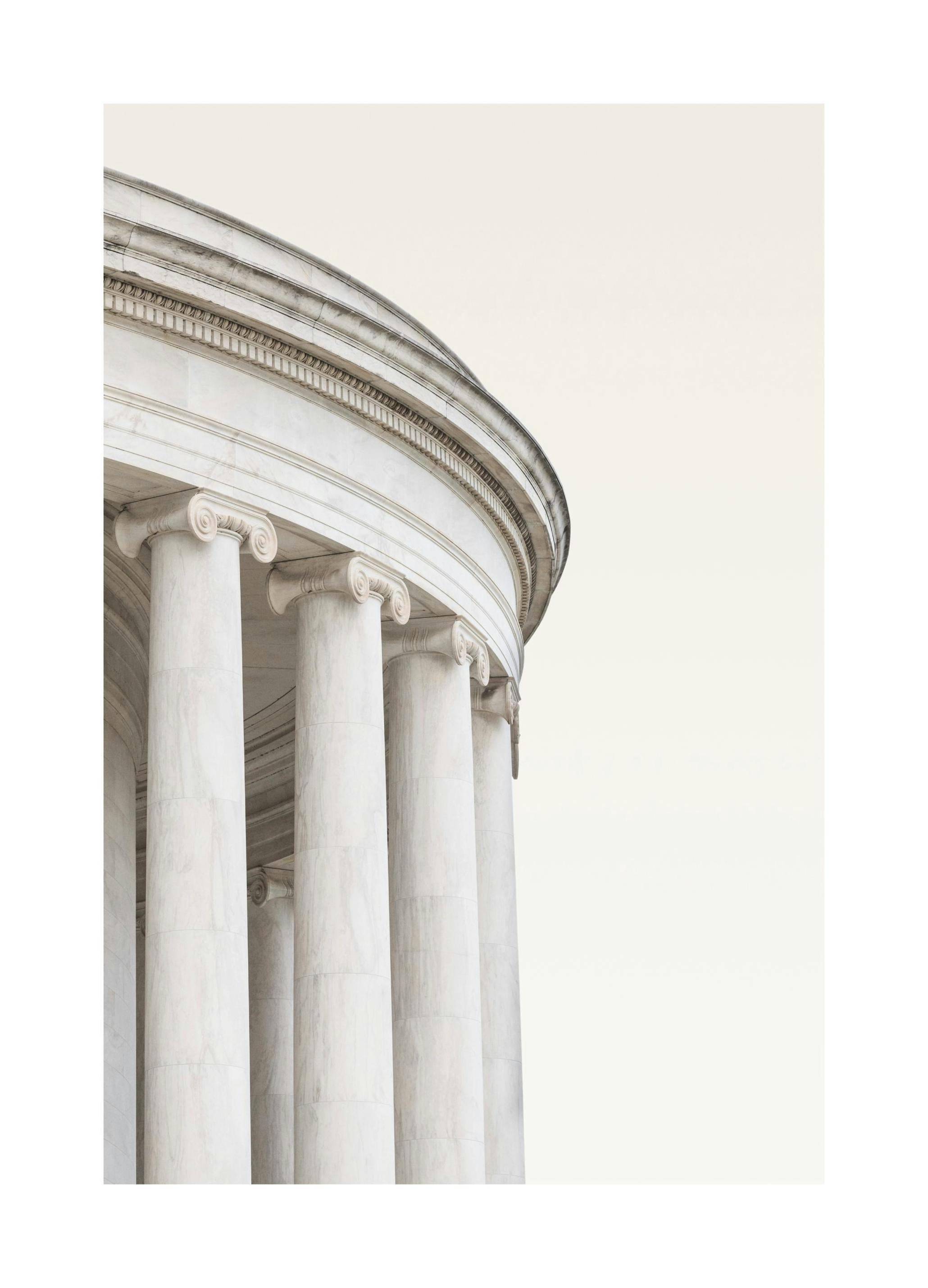 Architectural Columns Poster (30x40 cm) - Poster Store