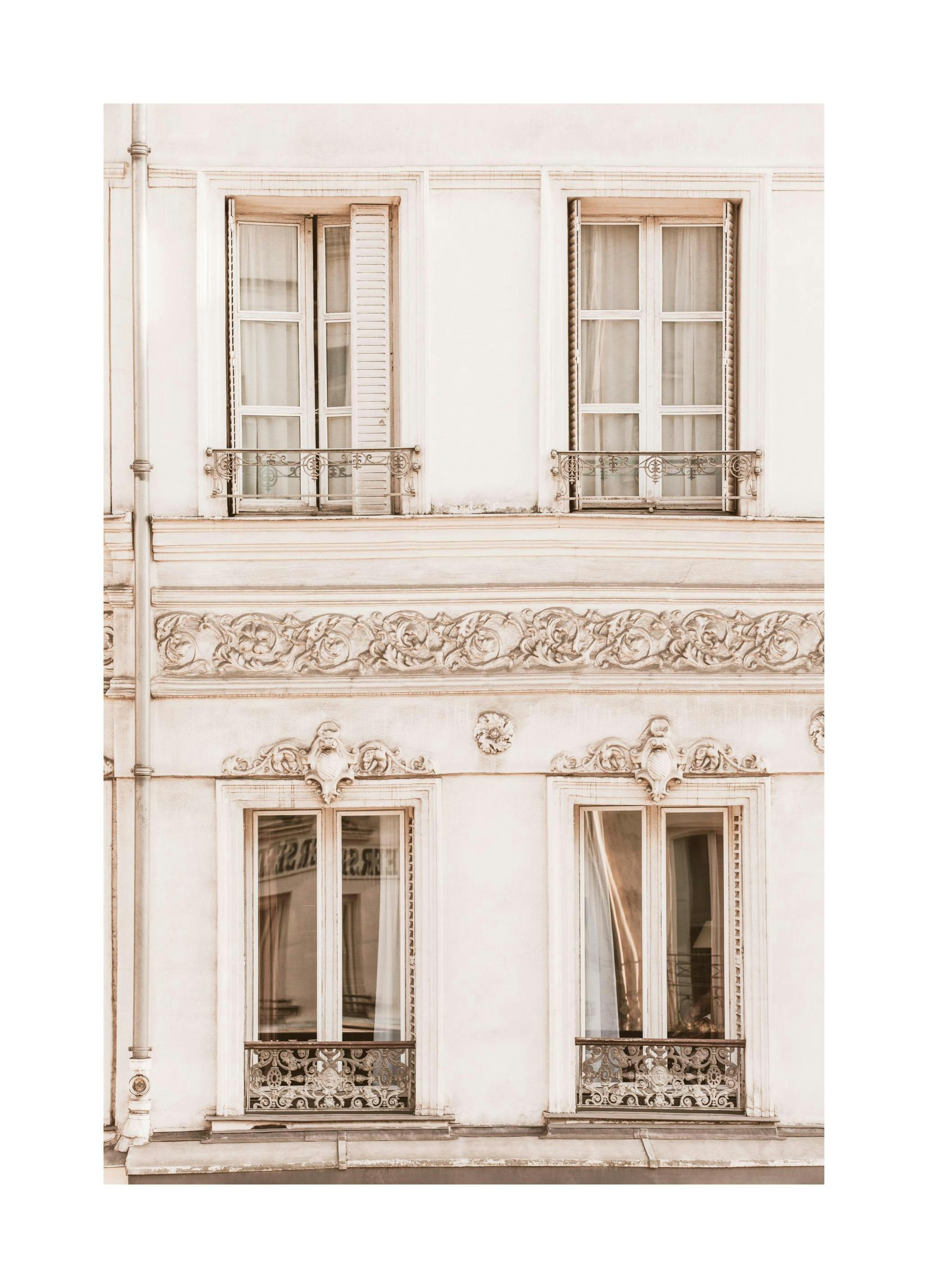Prints Paris Facade Poster (50x70 cm) - Poster Store