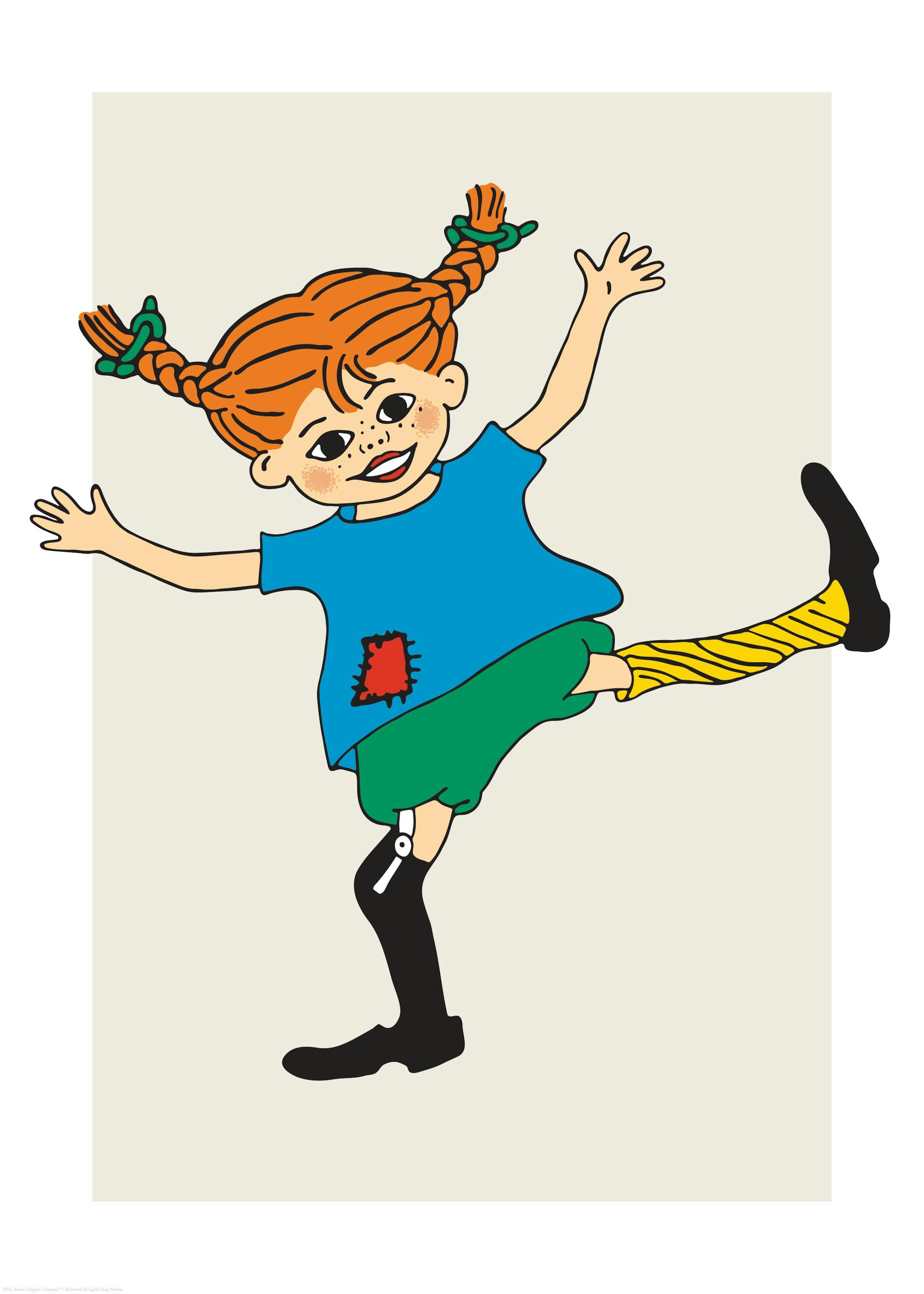 Pippi Langstrumpf Illustration Poster 0