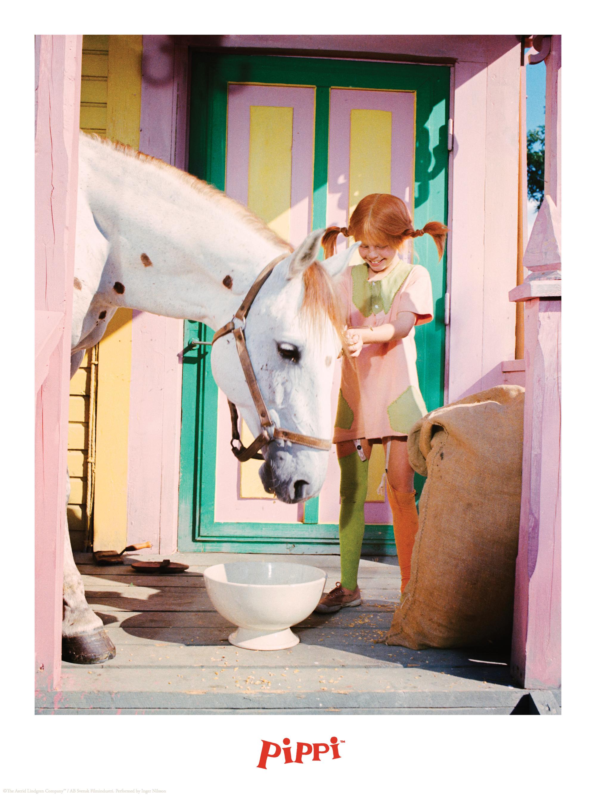 Pippi Longstocking and the Horse レトロポスター | Poster Store JP