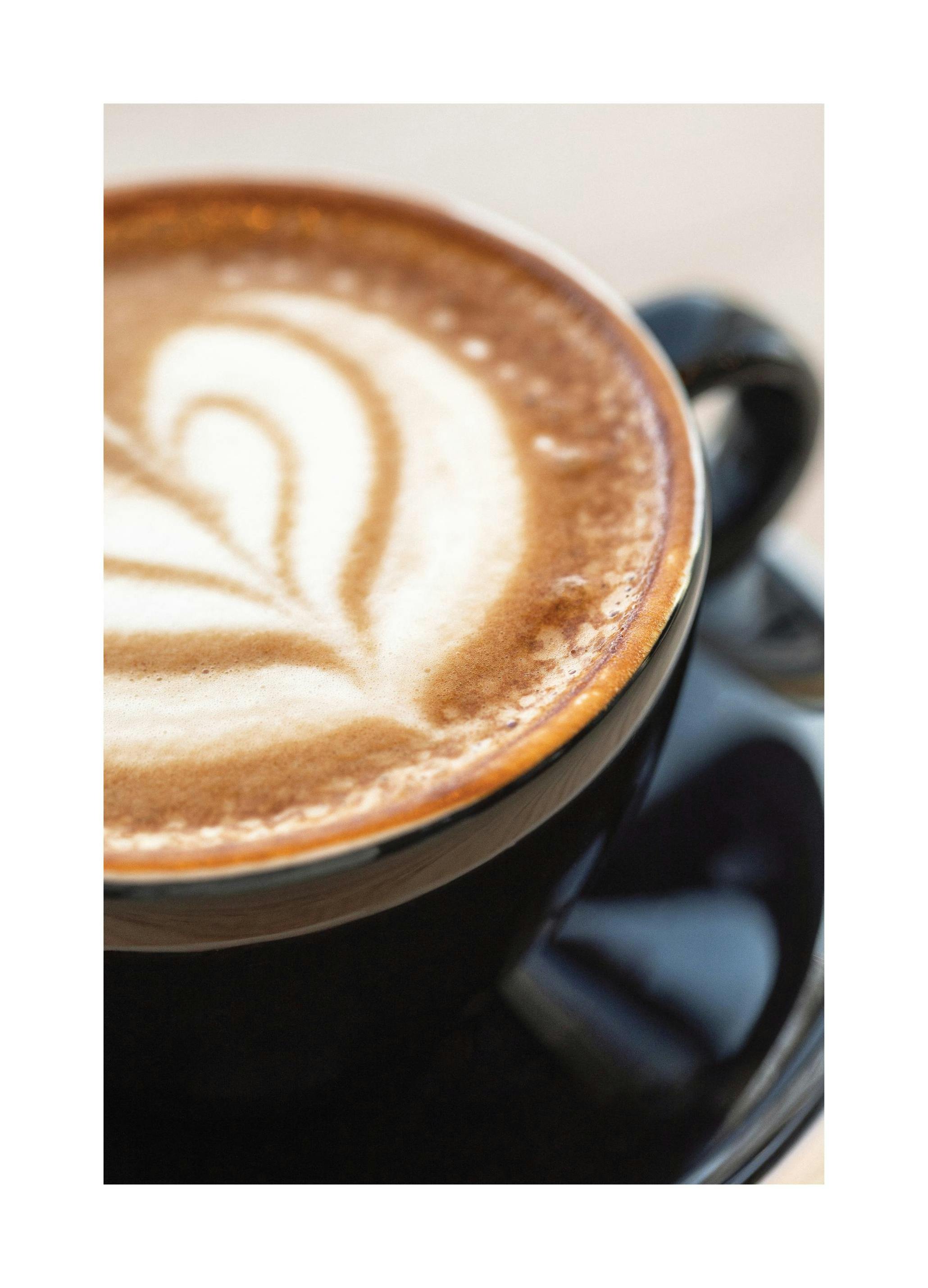 Koffie Hart Poster (21x30 cm) - Poster Store