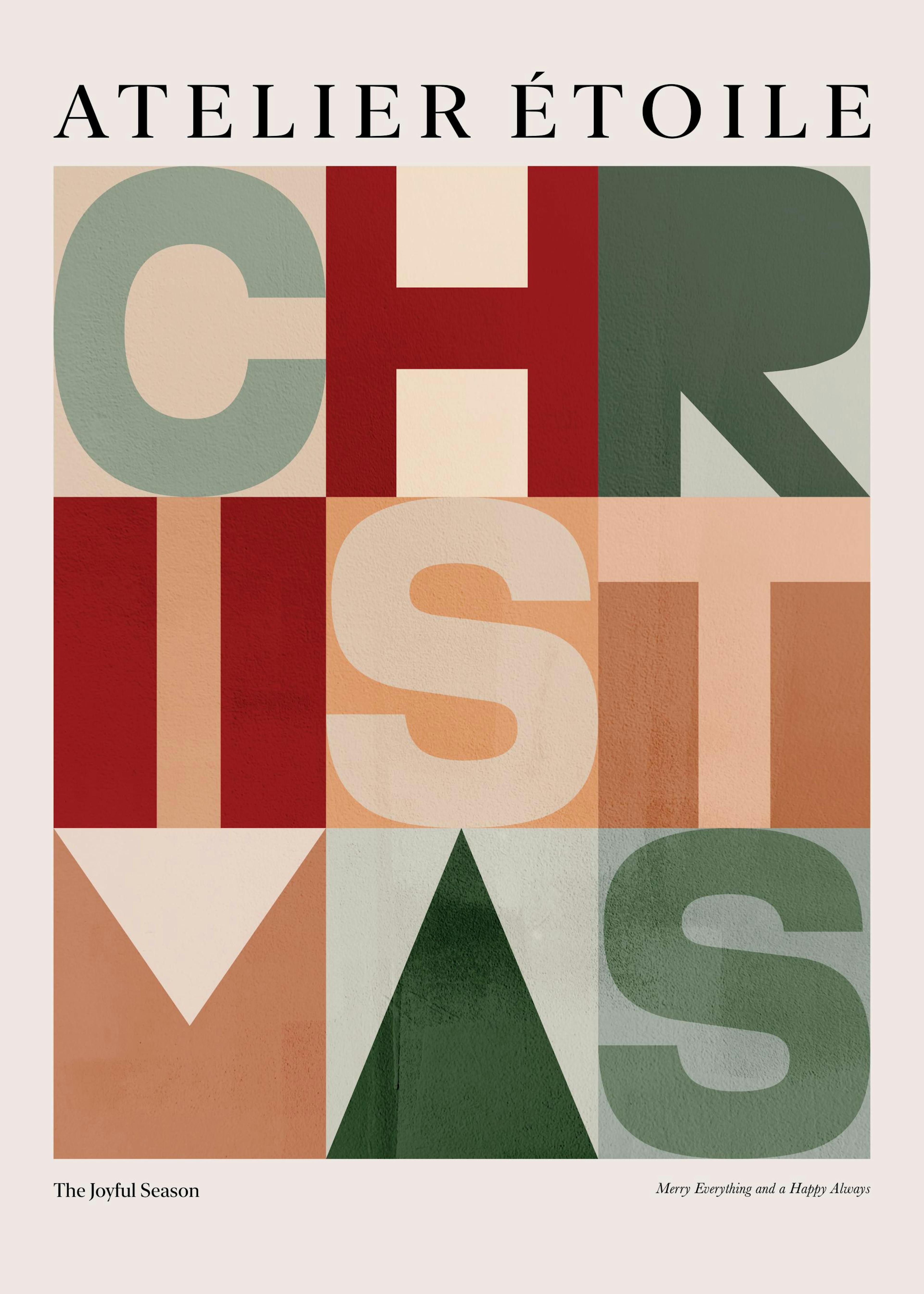 Póster Gráfico de Navidad 0