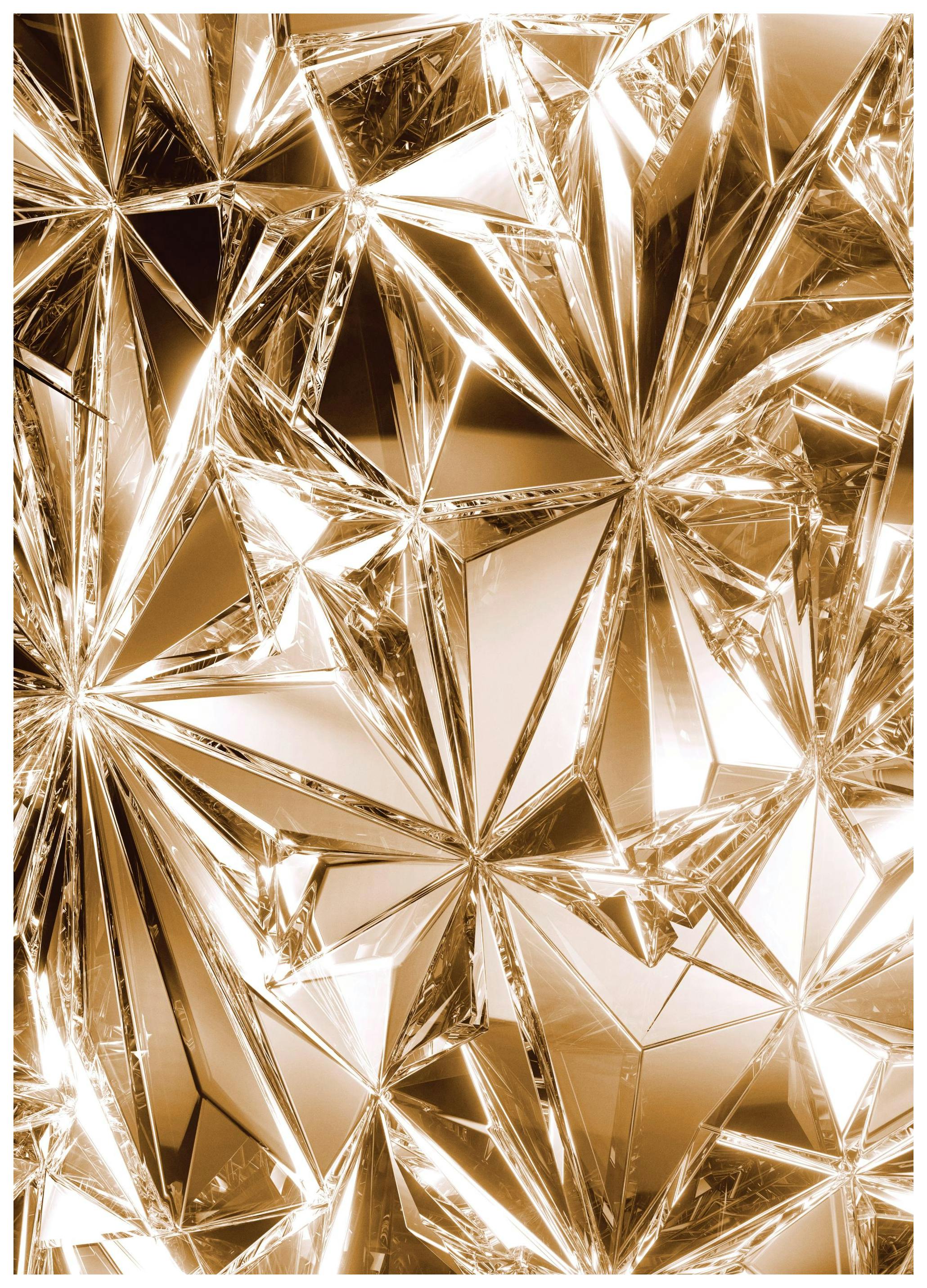 Goldene Kristalle Poster (50x70 cm) - Poster Store