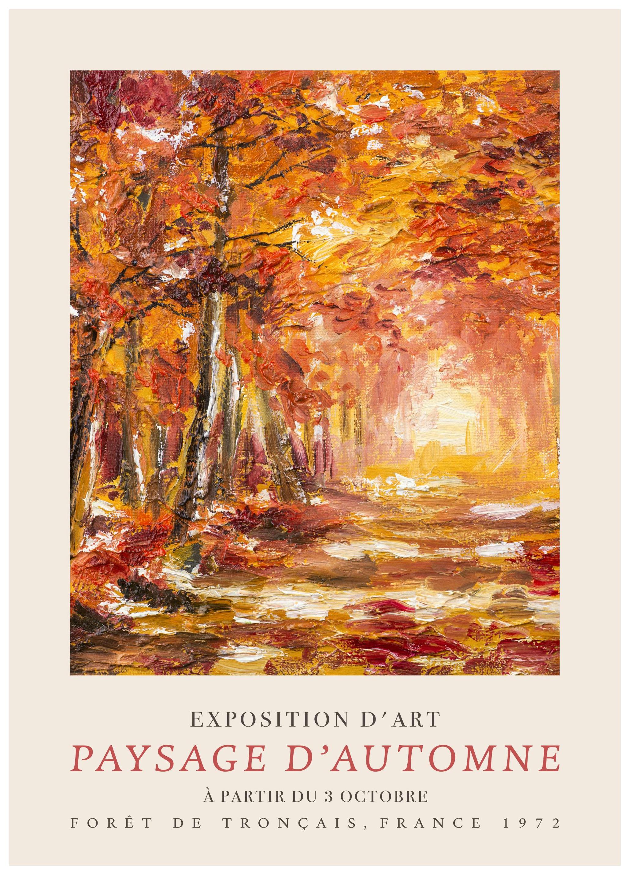 Paysage d’Automne No1 Poster (50x70 cm) - Poster Store