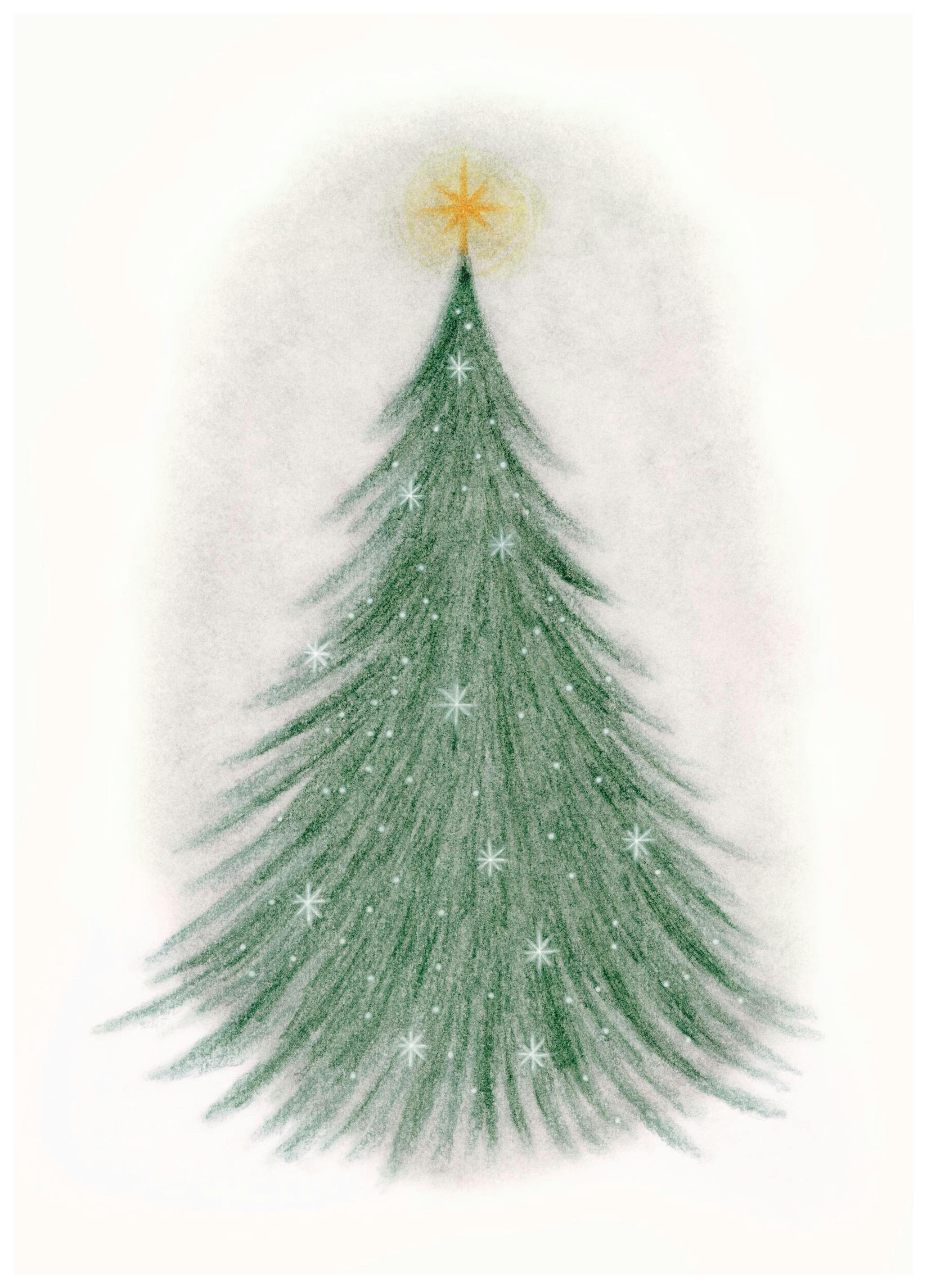 Sparkelende Kerstboom Poster (21x30 cm) - Poster Store