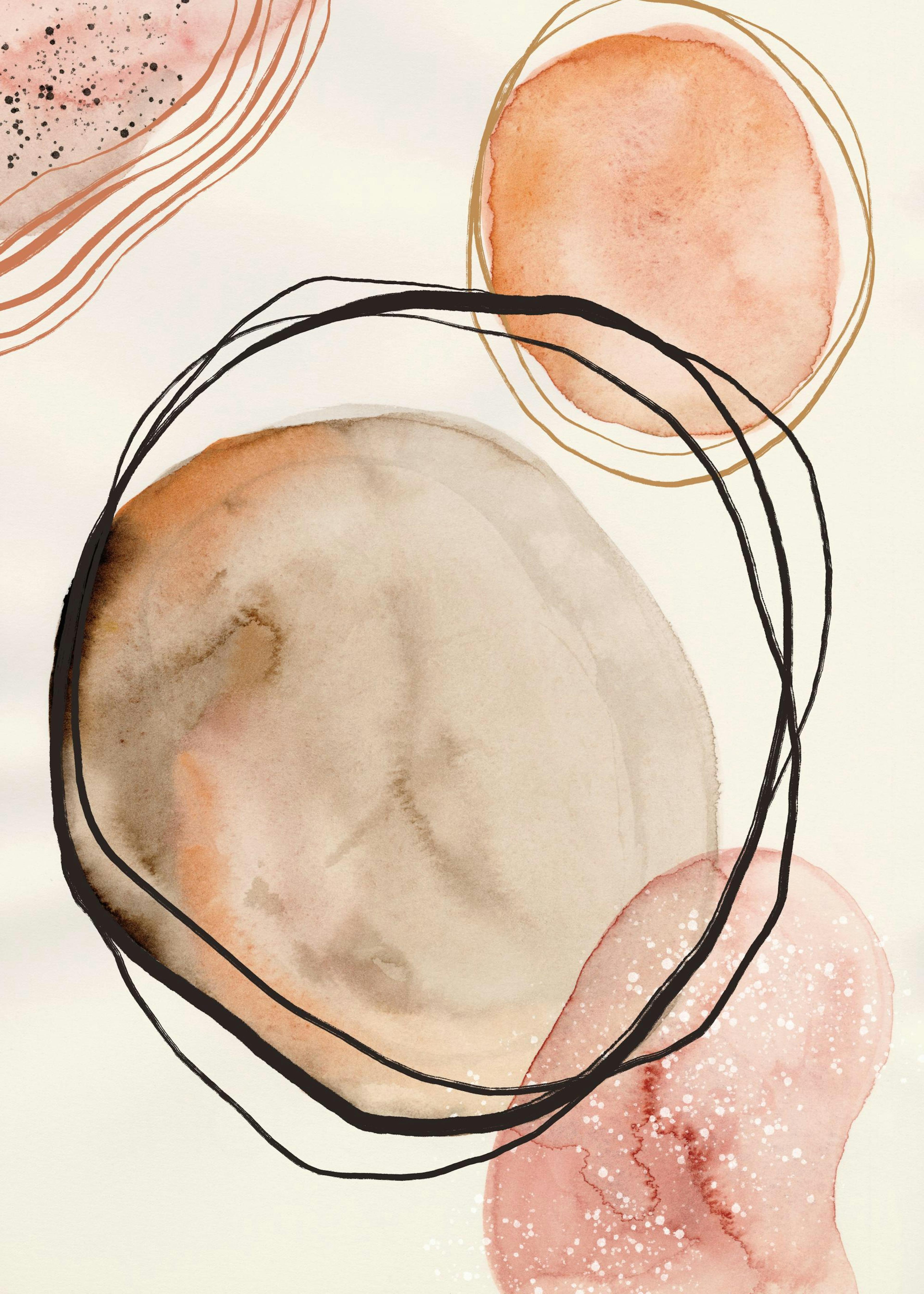 Abstract Earth Tones No2 Poster 0