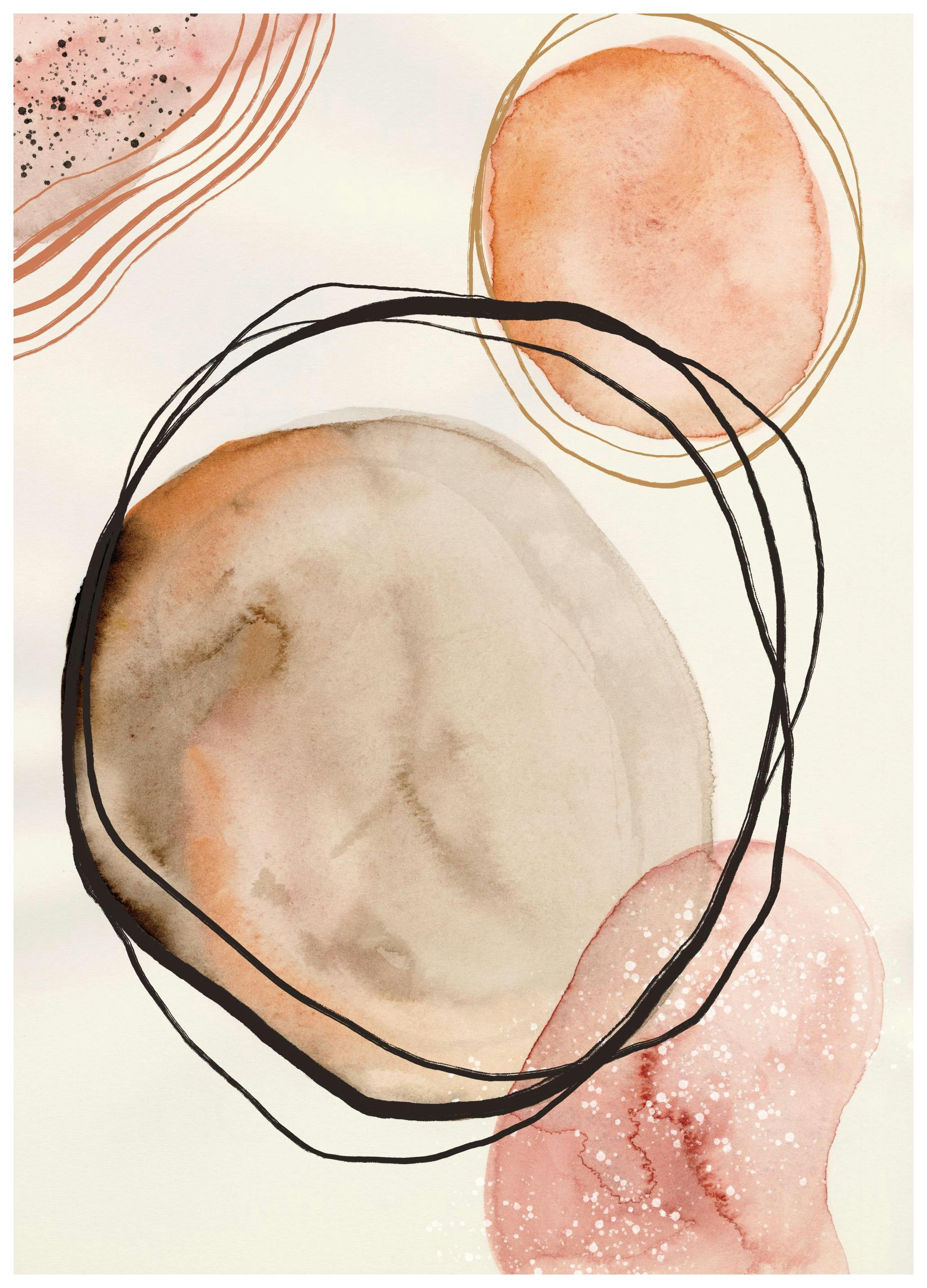 Abstract Aardetinten No2 Poster (50x70 cm) - Poster Store