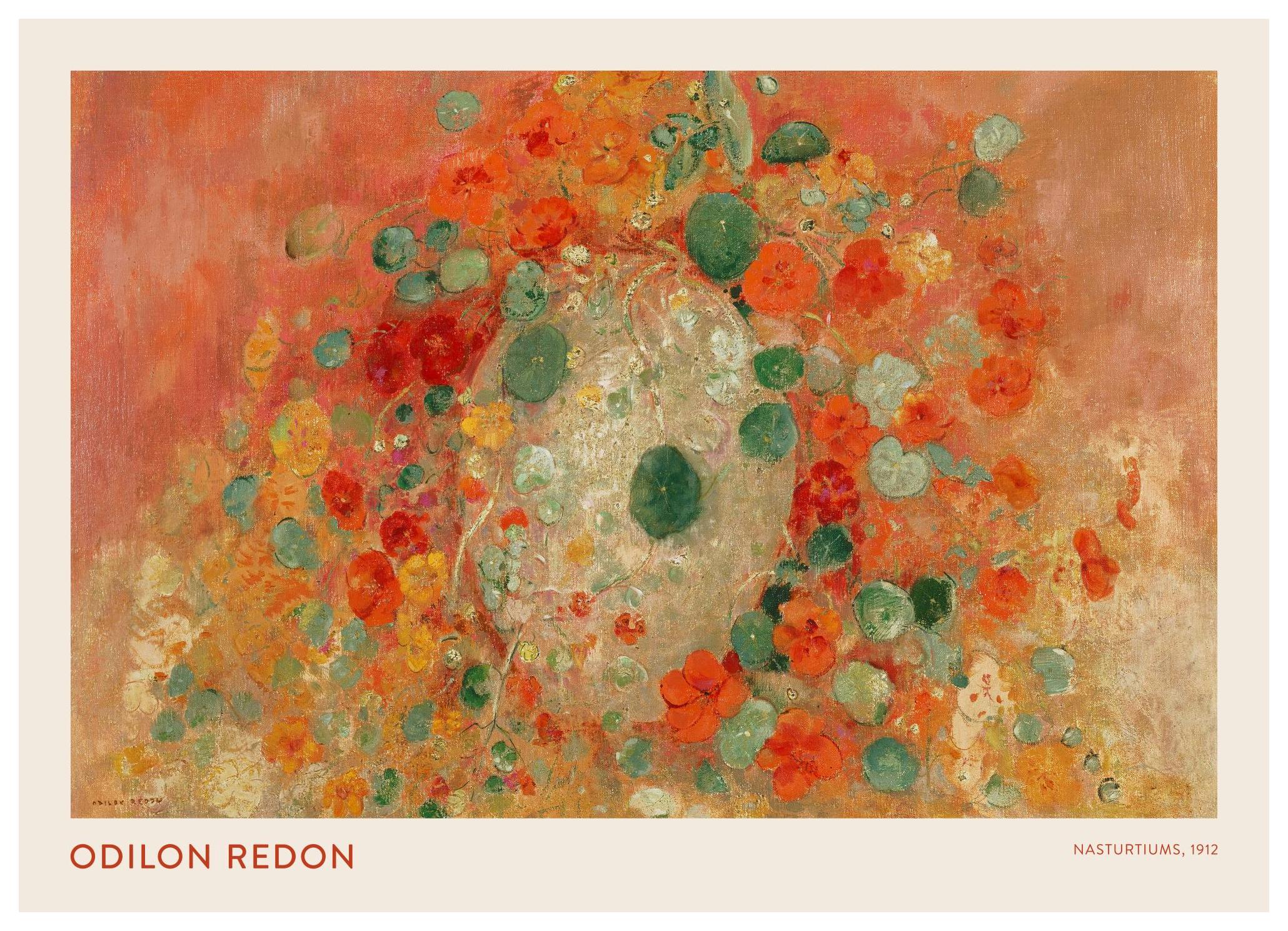 Odilon Redon - Nasturtiums Plakat (50x70 cm) - Poster Store