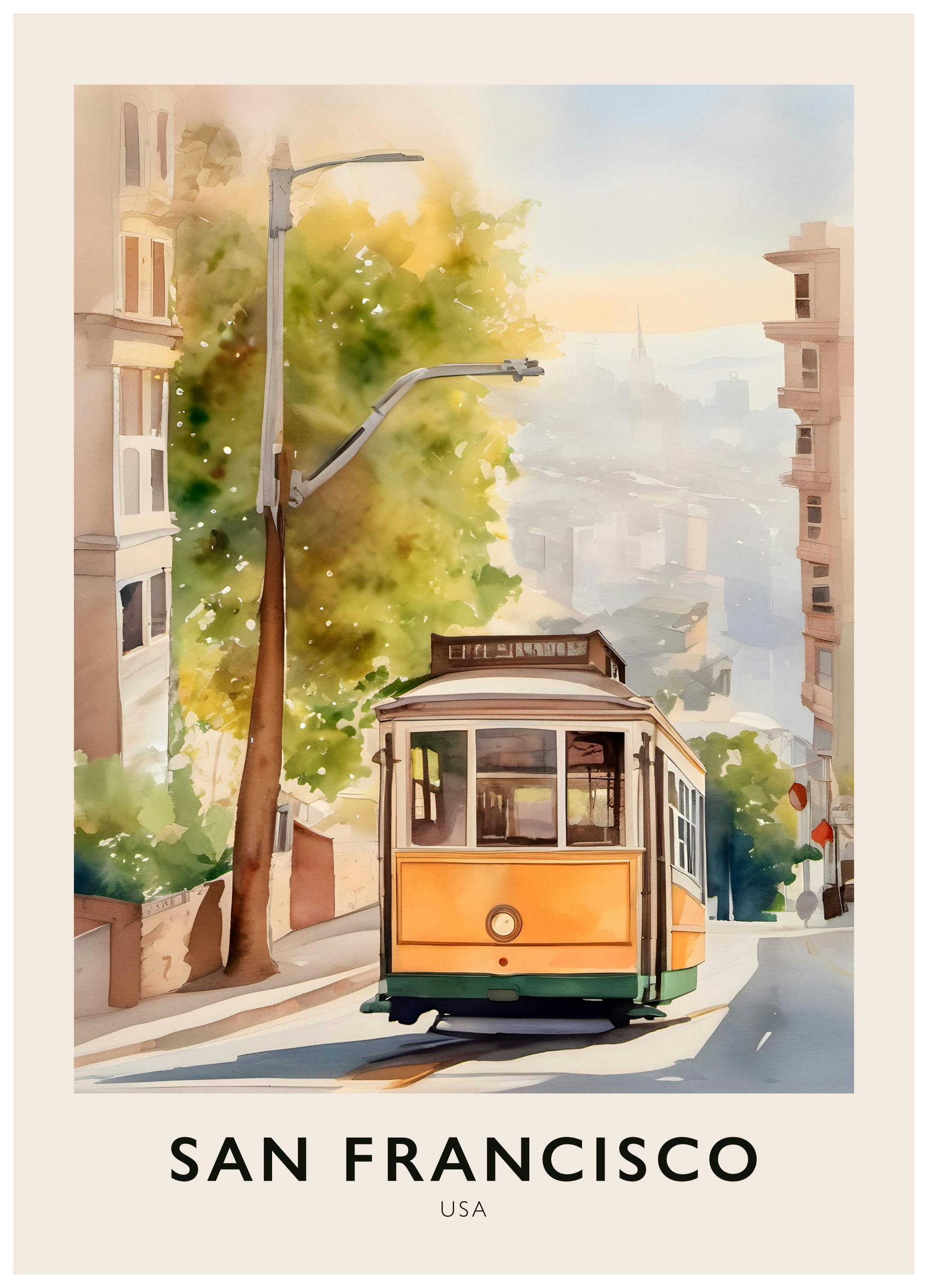 Marzenia San Francisco Plakat (30x40 cm) - Poster Store