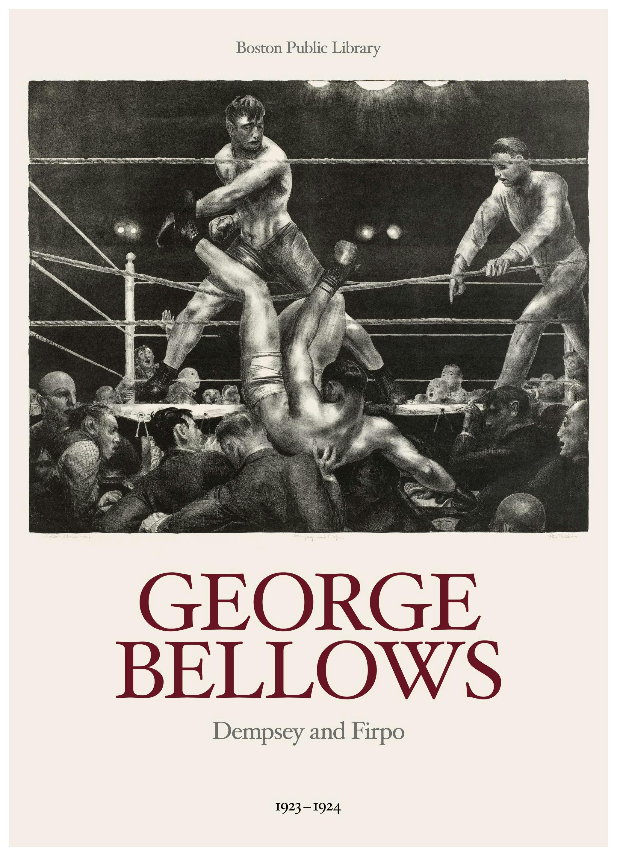George Bellows - Dempsey and Firpo Poster (30x40 cm) - Poster Store