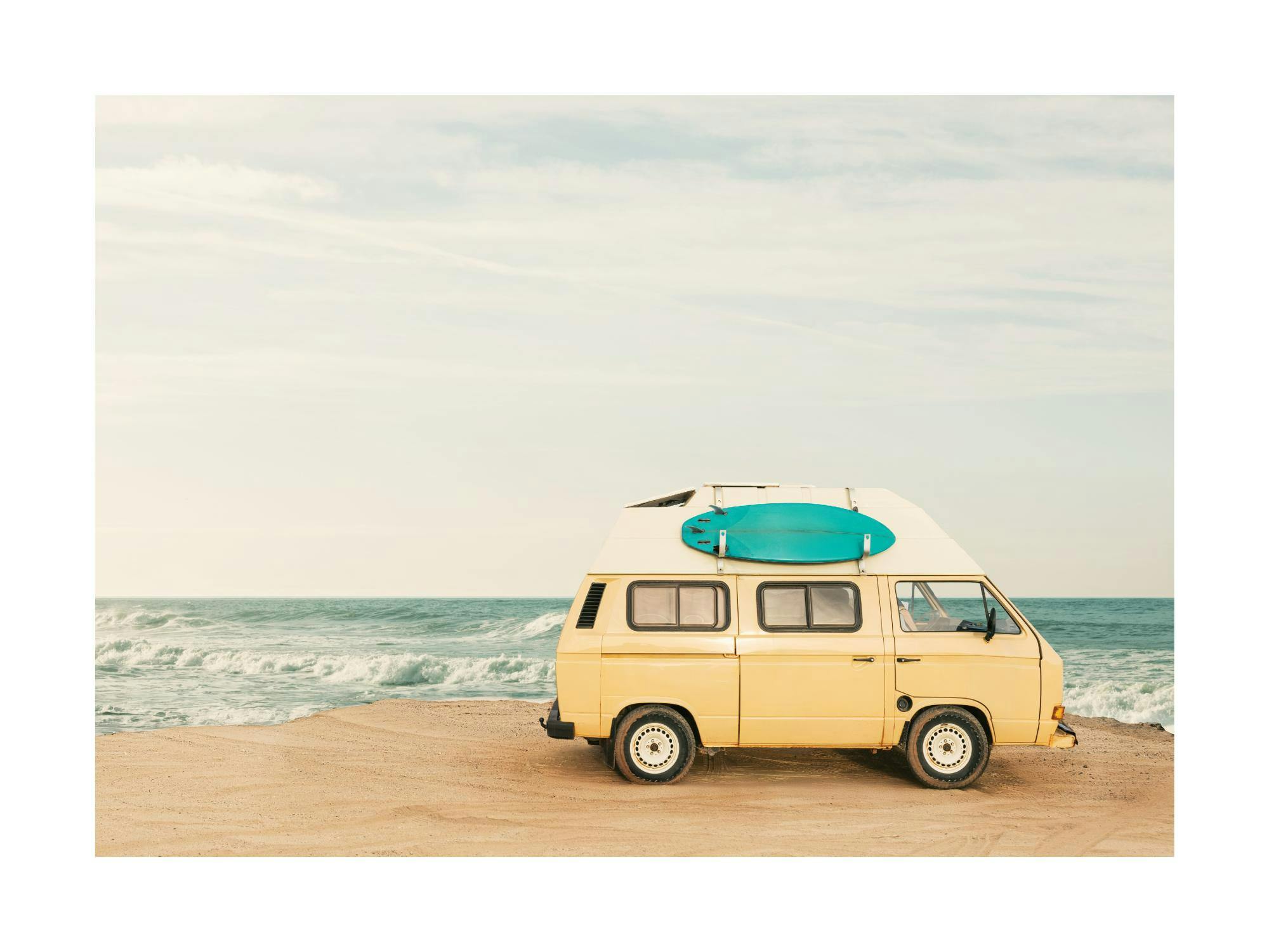 Seaside Living Surf Van Poster Poster Store US - Main Image