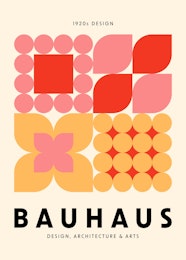 Bauhaus Graphic Poster With Geometric Art Poster Store EU