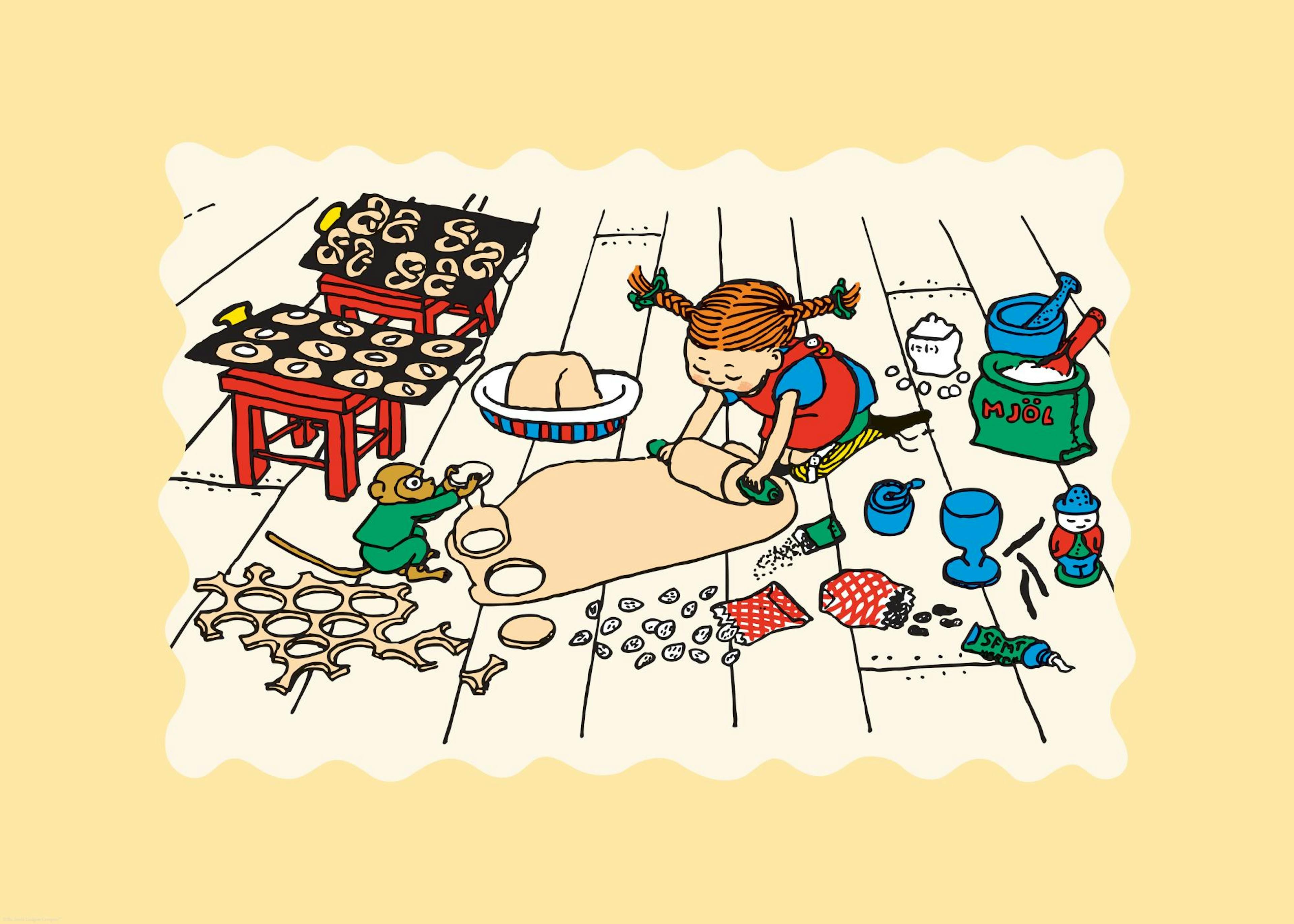 Pippi Longstocking Baking Poster 0