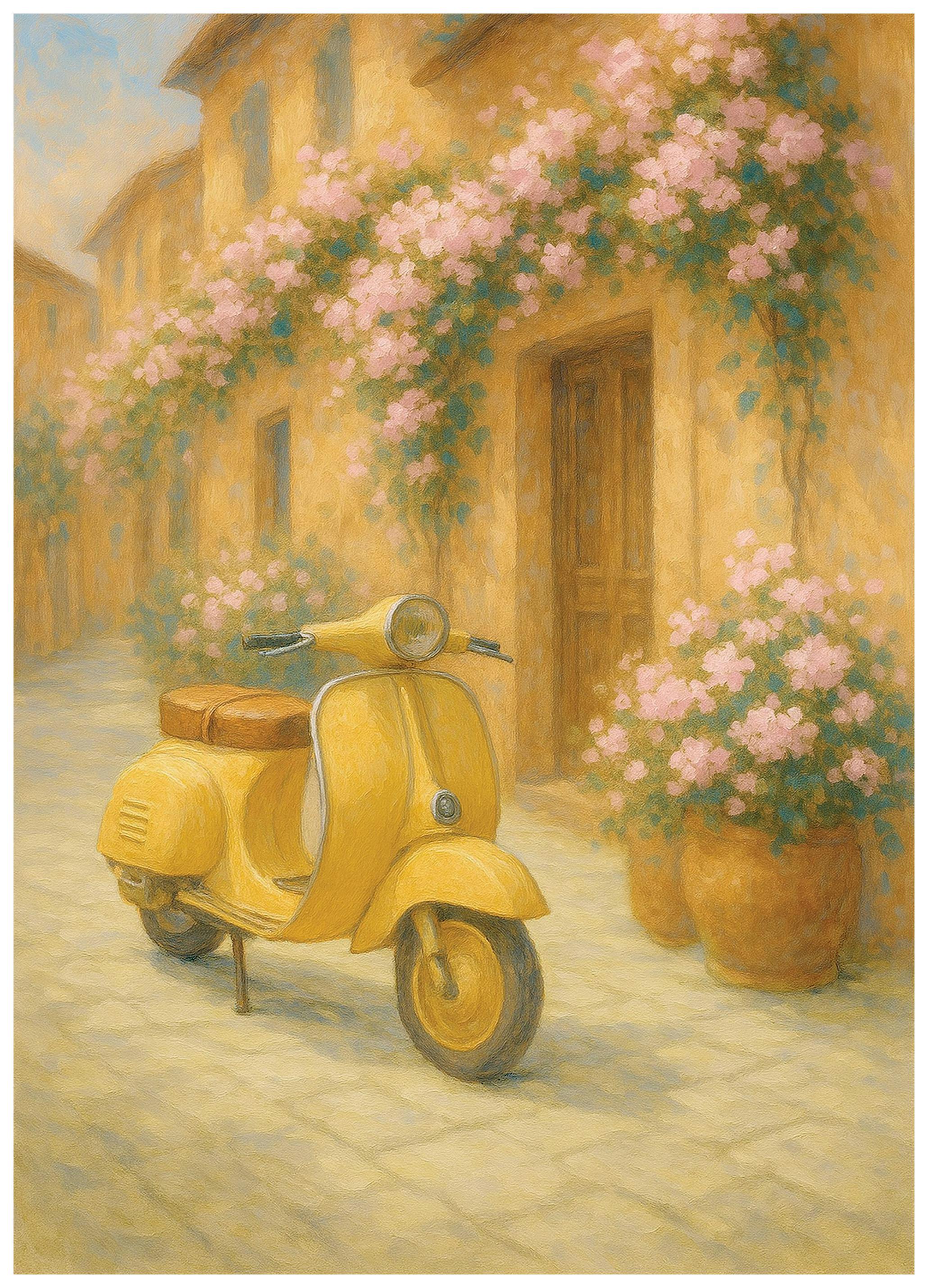 Vespa Dorée Poster (30x40 cm) - Poster Store
