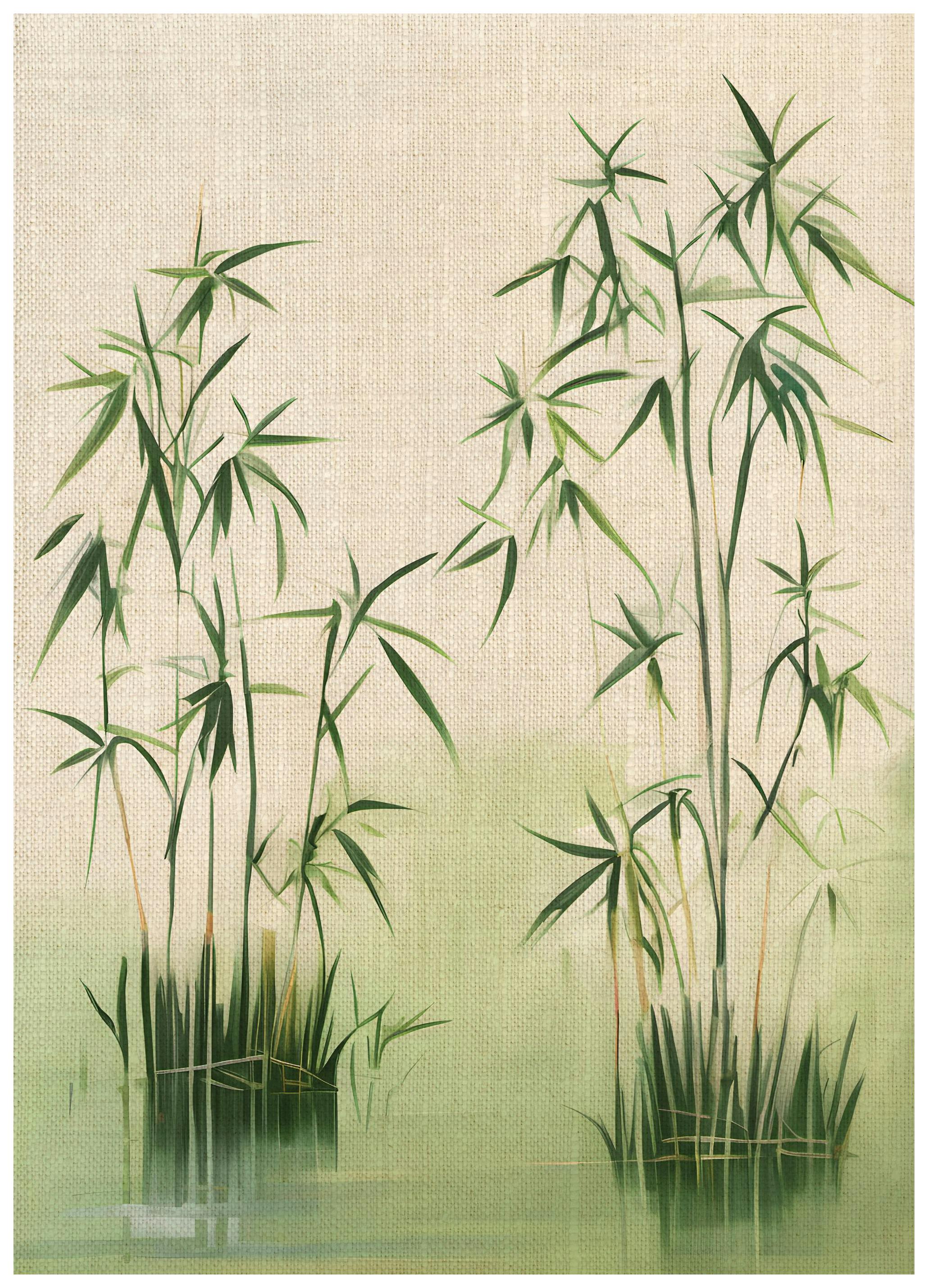 Bamboeplanten Poster (50x70 cm) - Poster Store